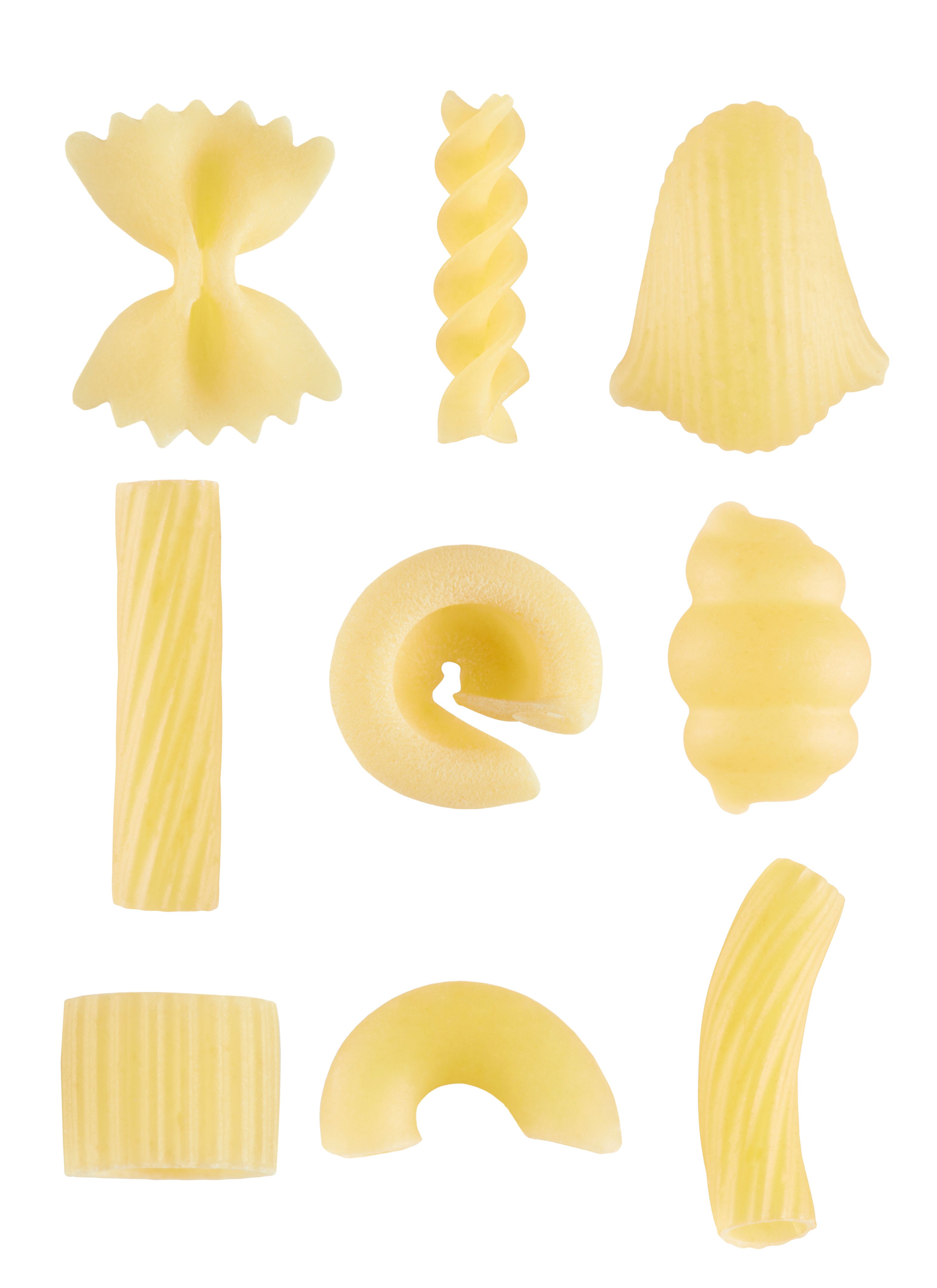 pasta shapes