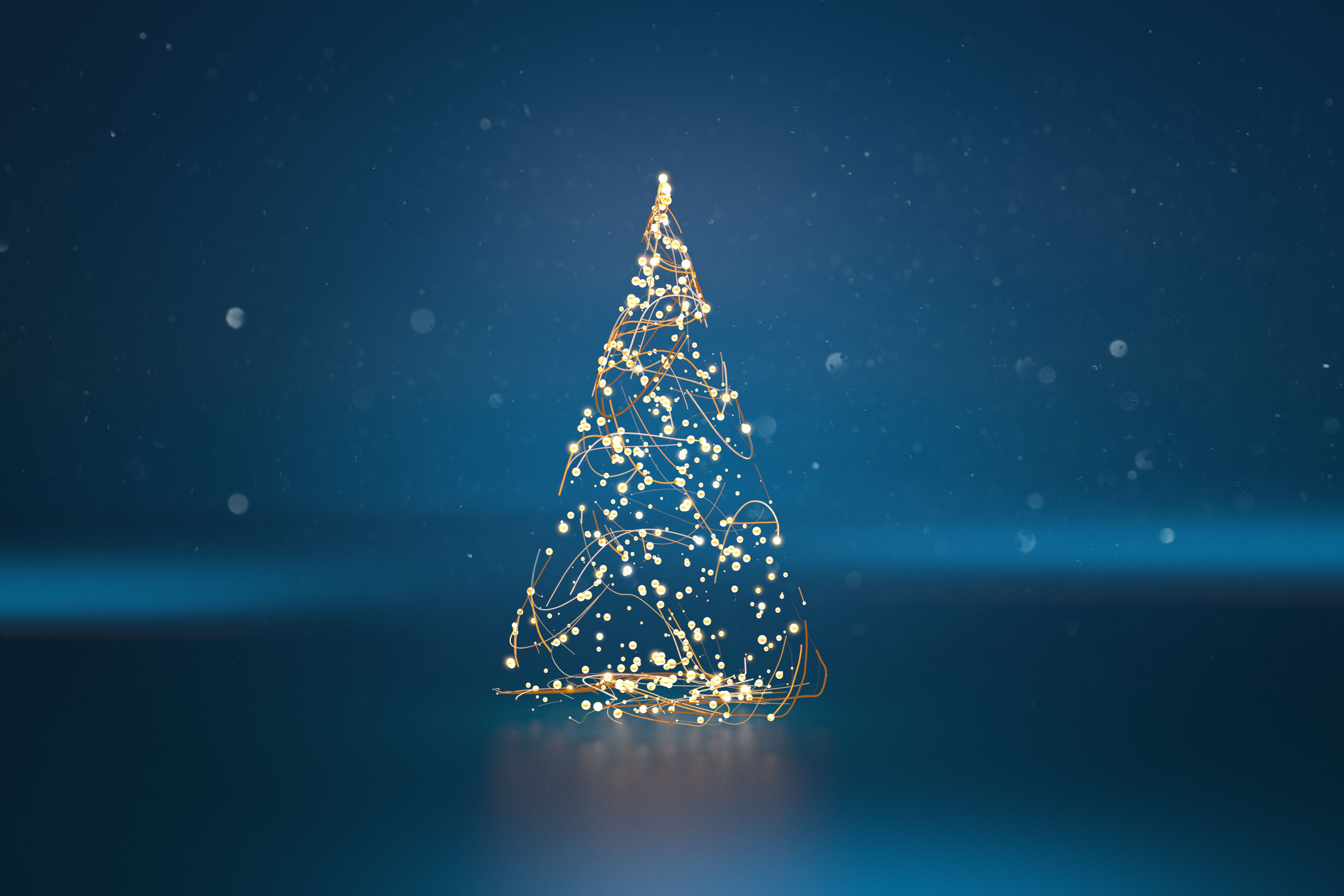 minimalist christmas lights