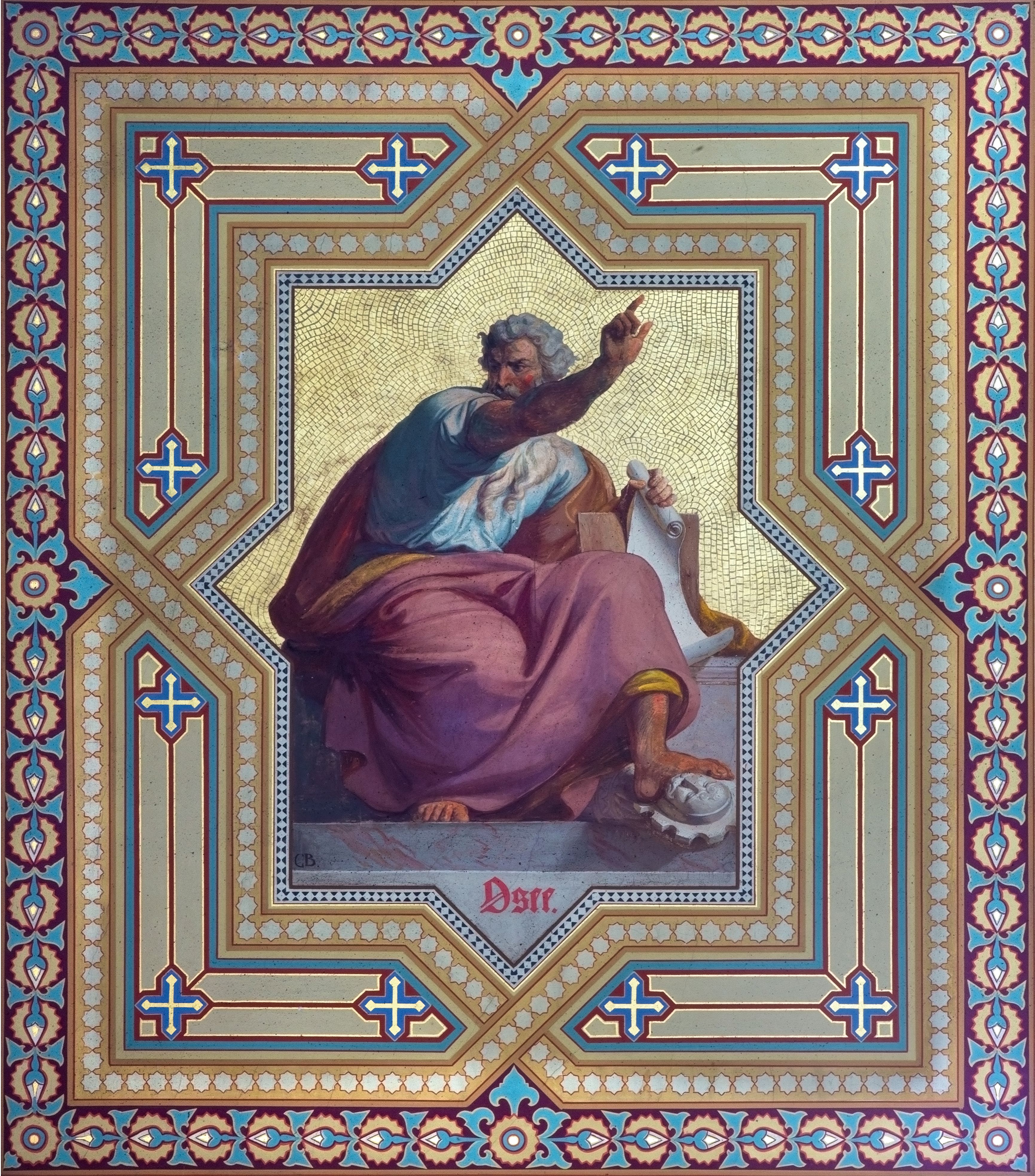 Vienna - Fresco of Hosea prophet