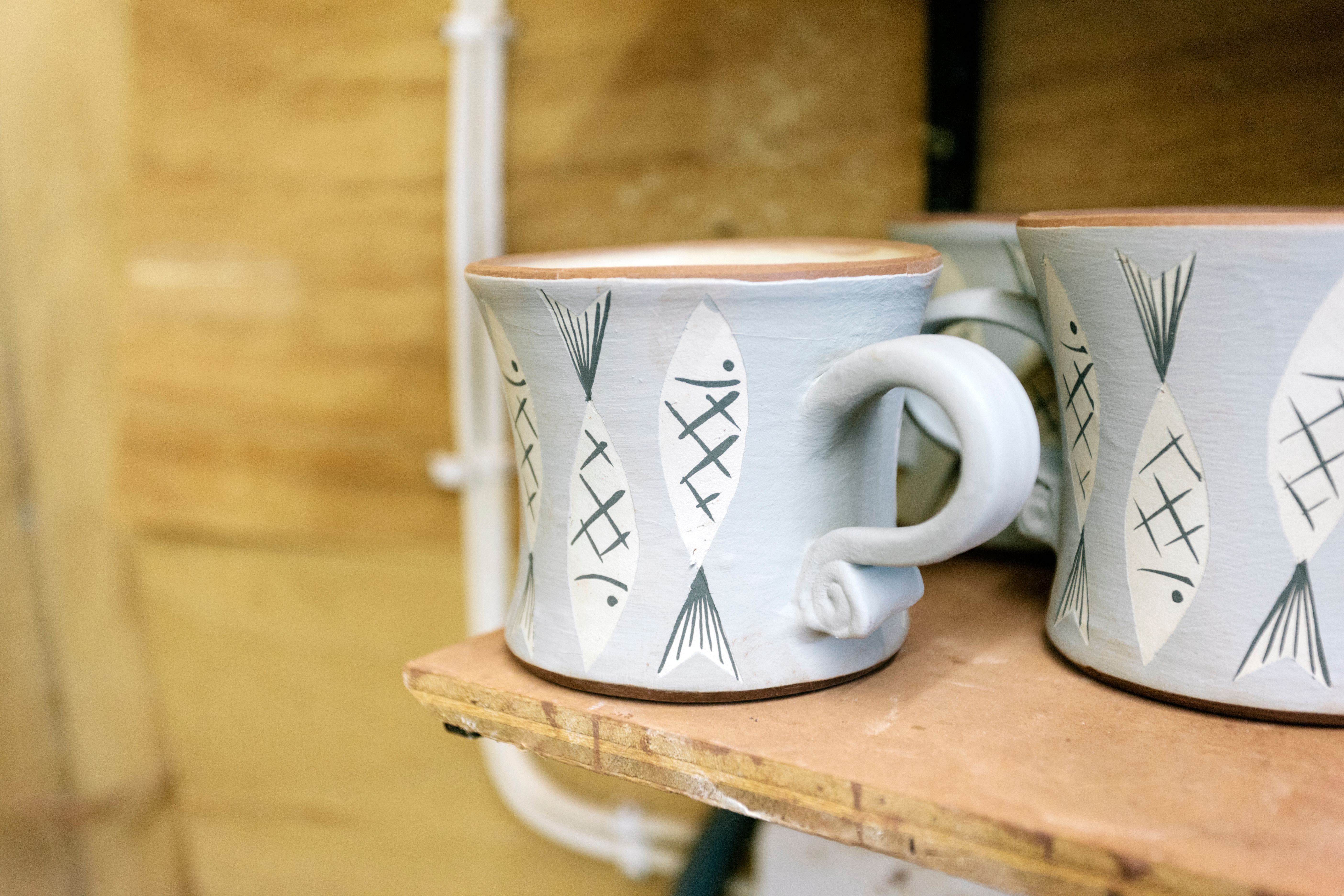 painted mugs