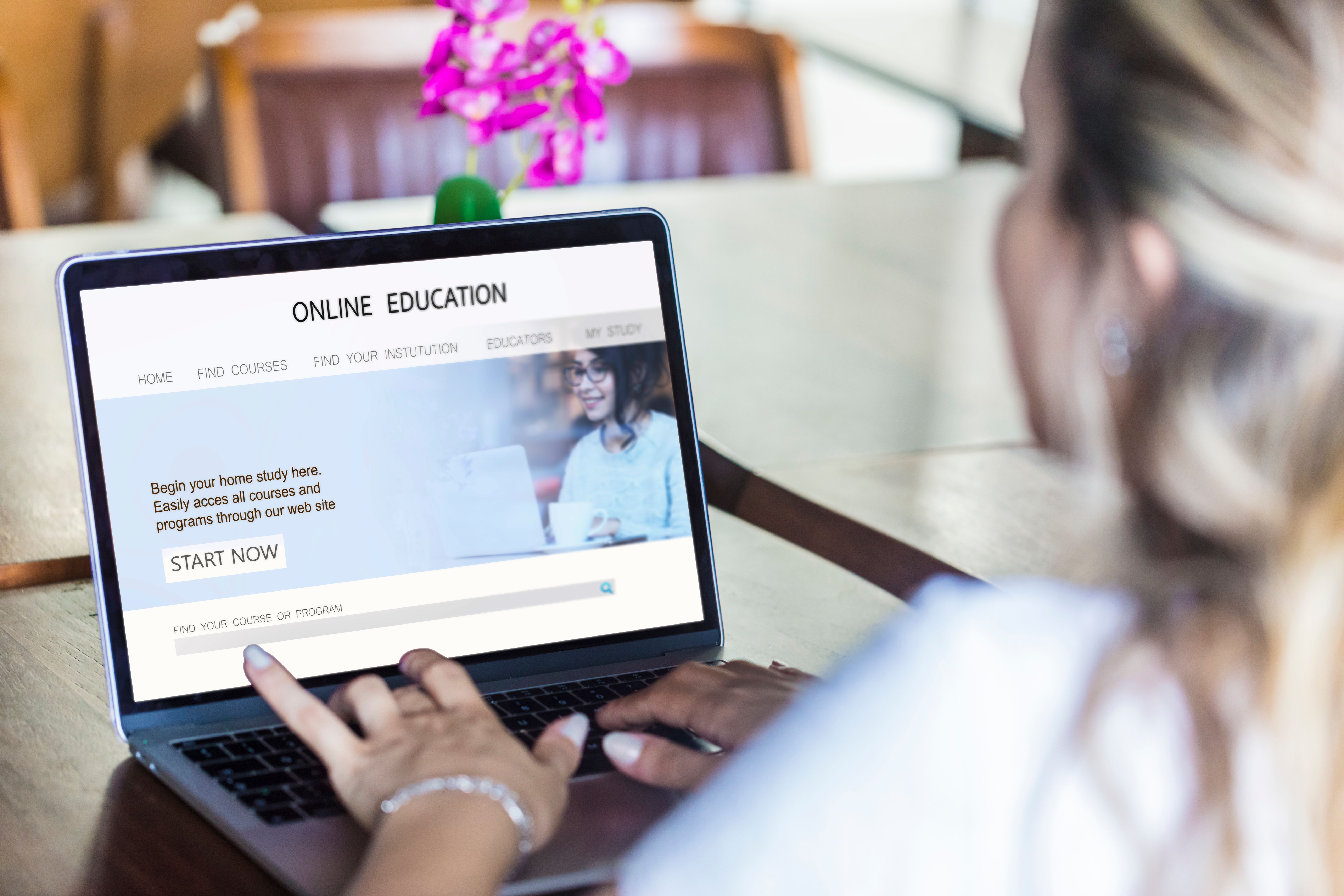 Using online education website