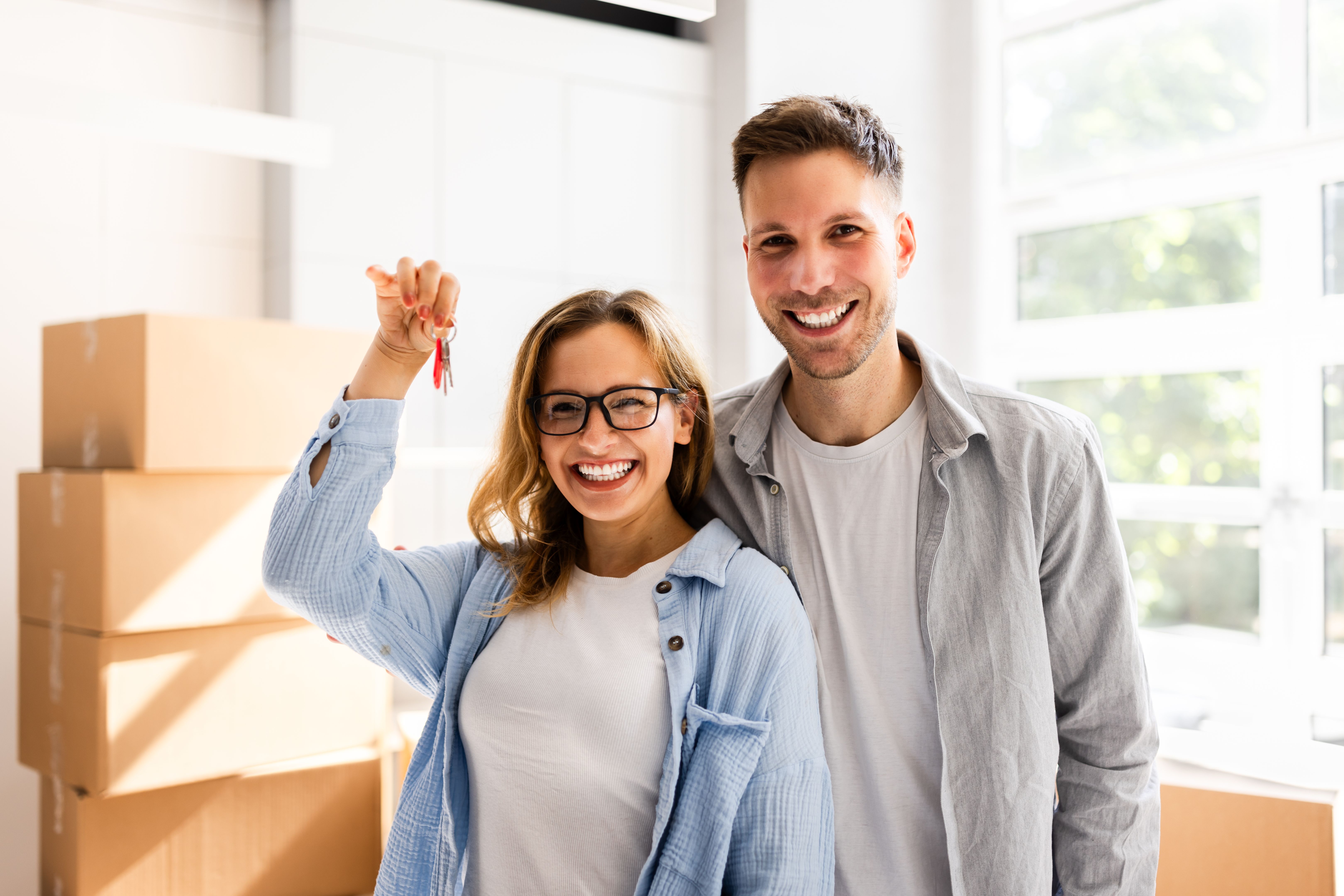 happy homeowners