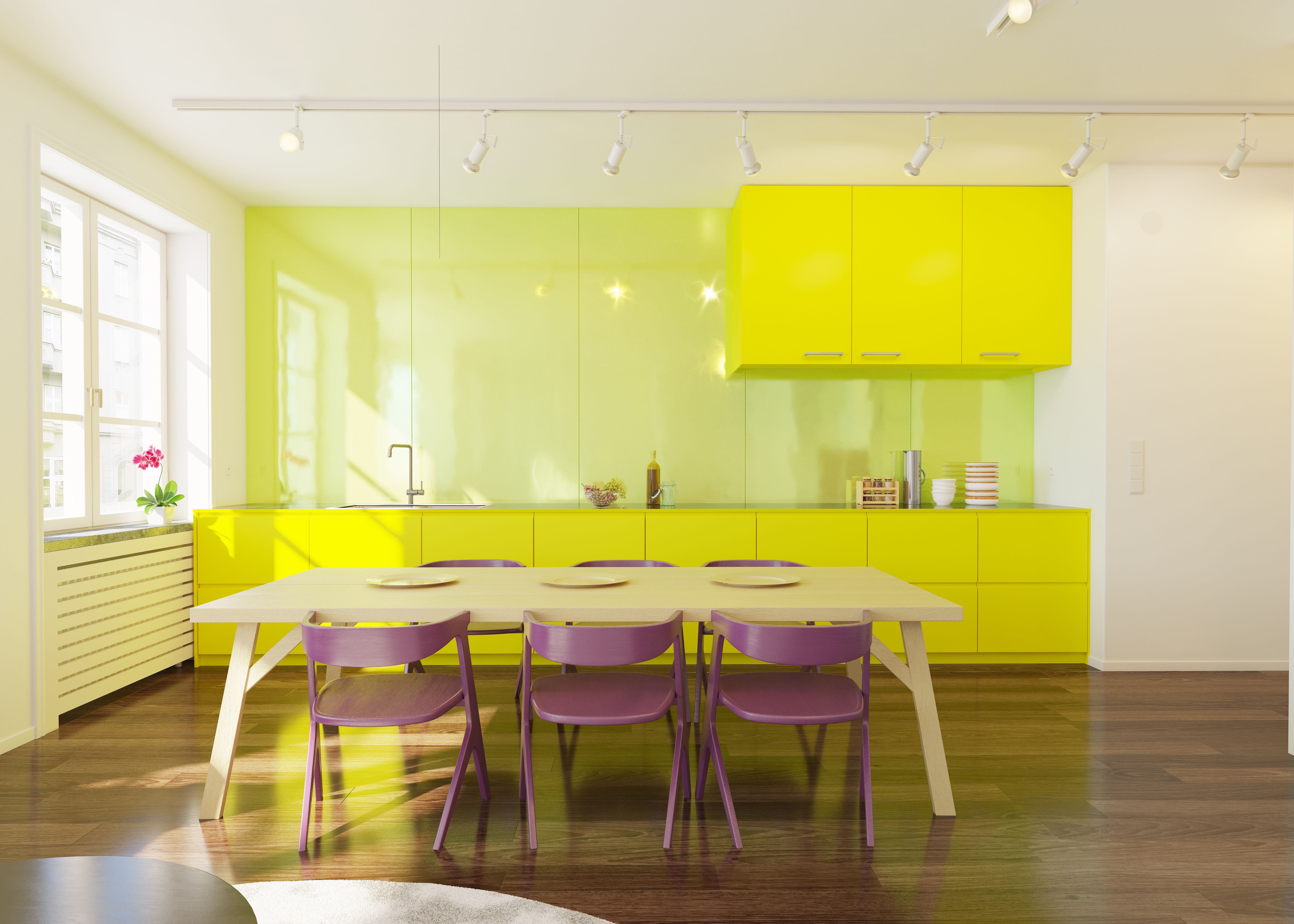 colourful kitchen design