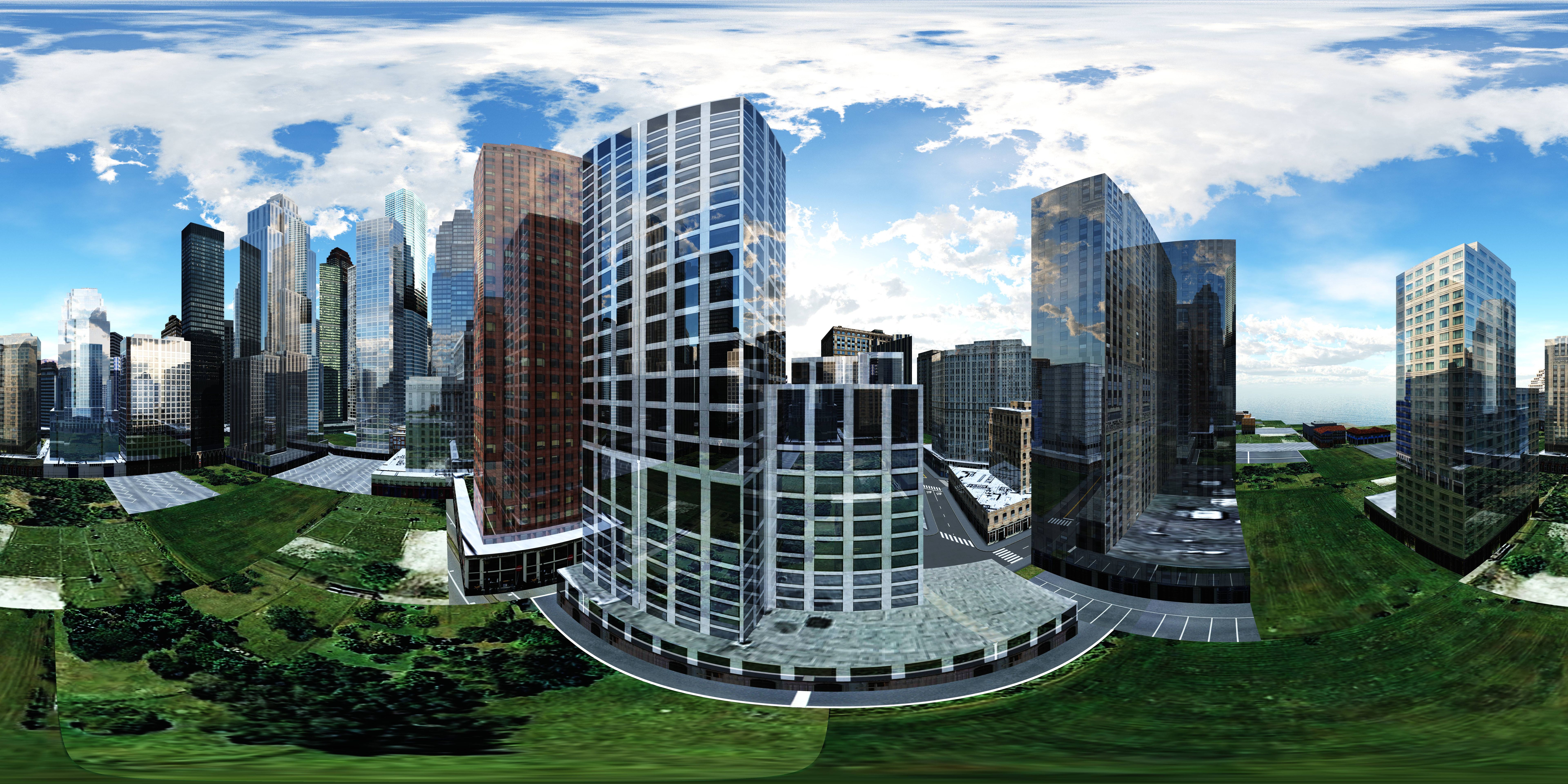 cityscape, HDRI, environment map