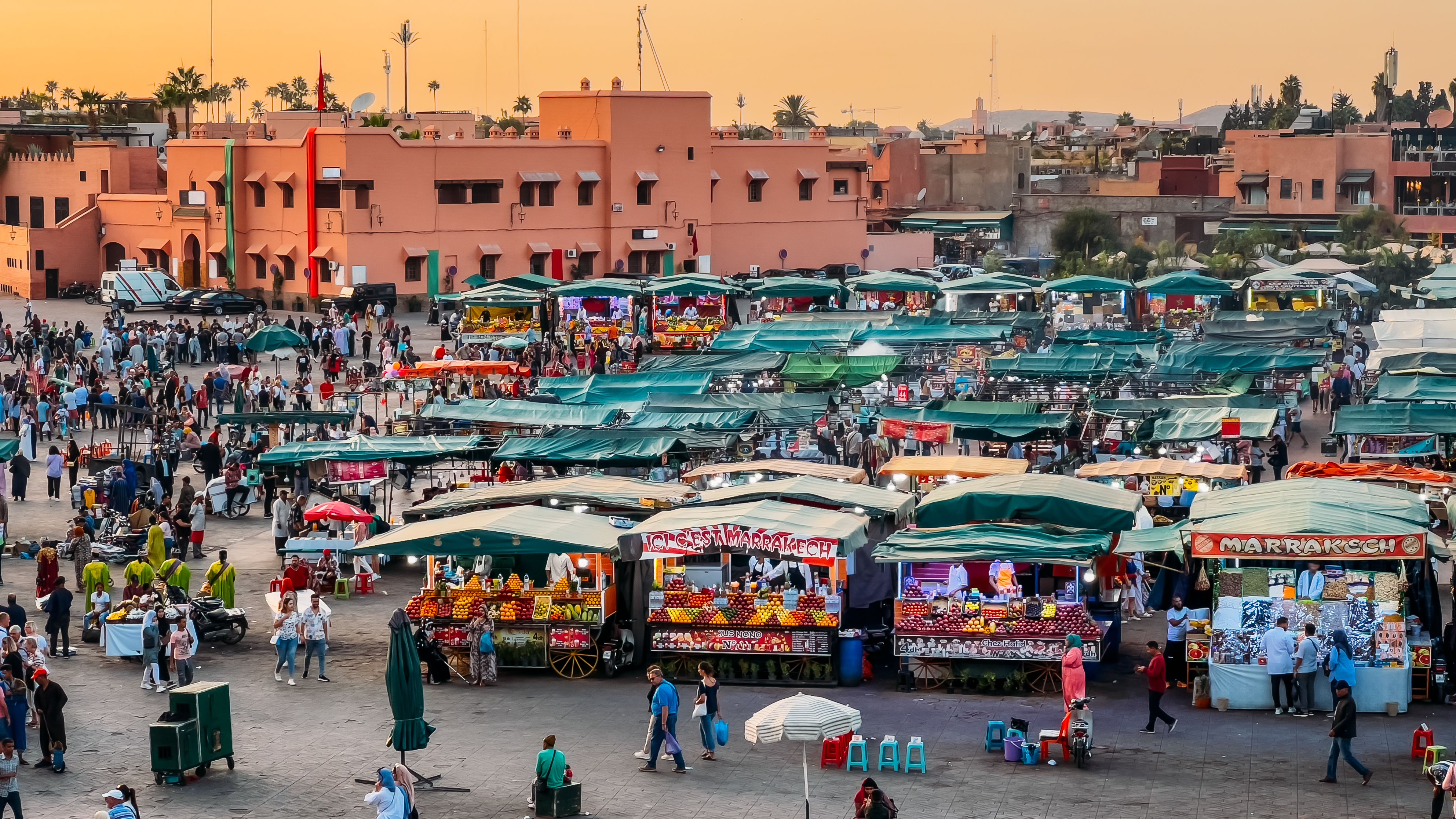 Djemaa El Fna (Jamaa el Fna) Square, Marrakesh, Morocco Djemaa El Fna (Jamaa el Fna) Square, Marrakesh, Morocco