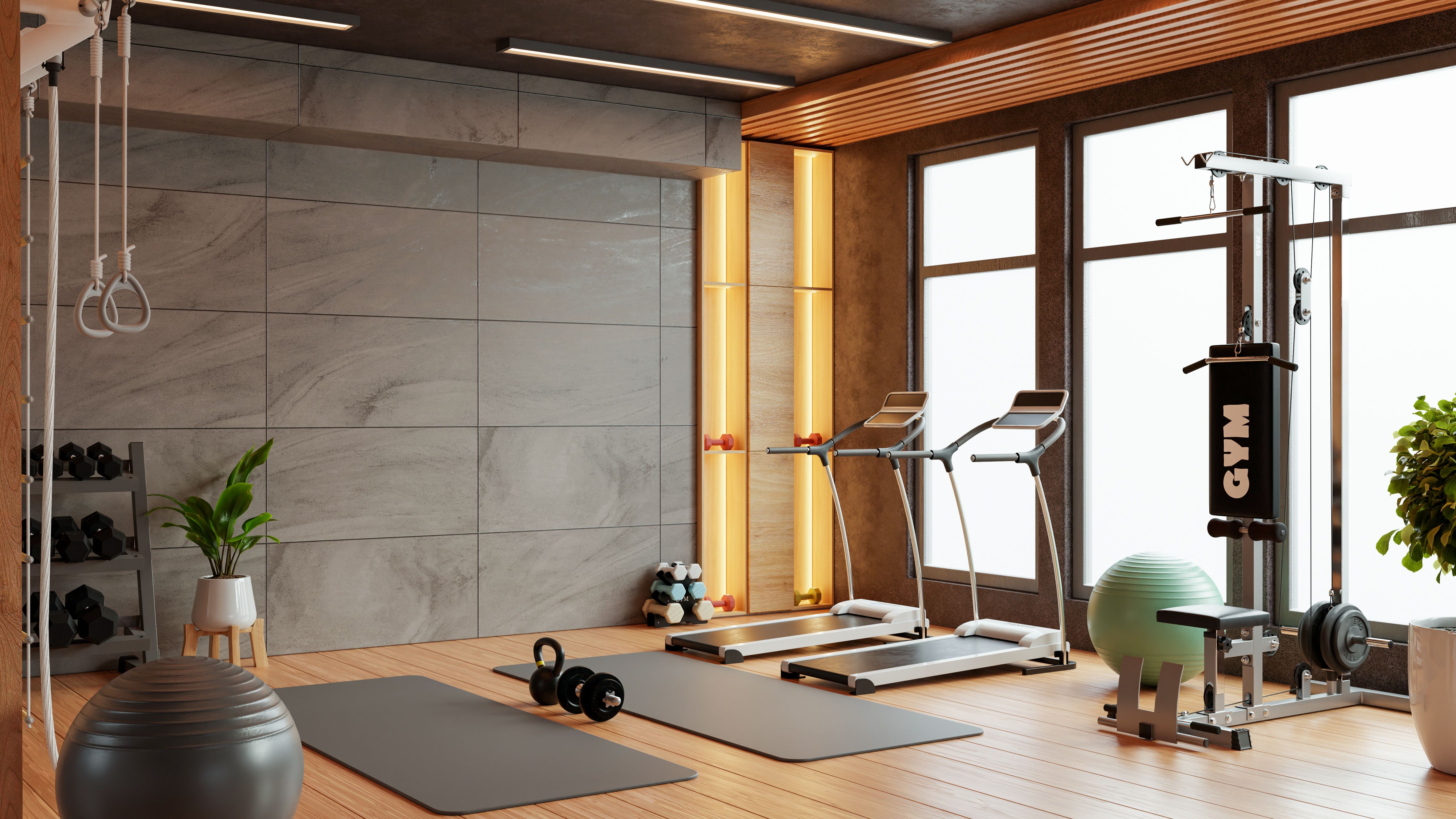 modern fitness studio