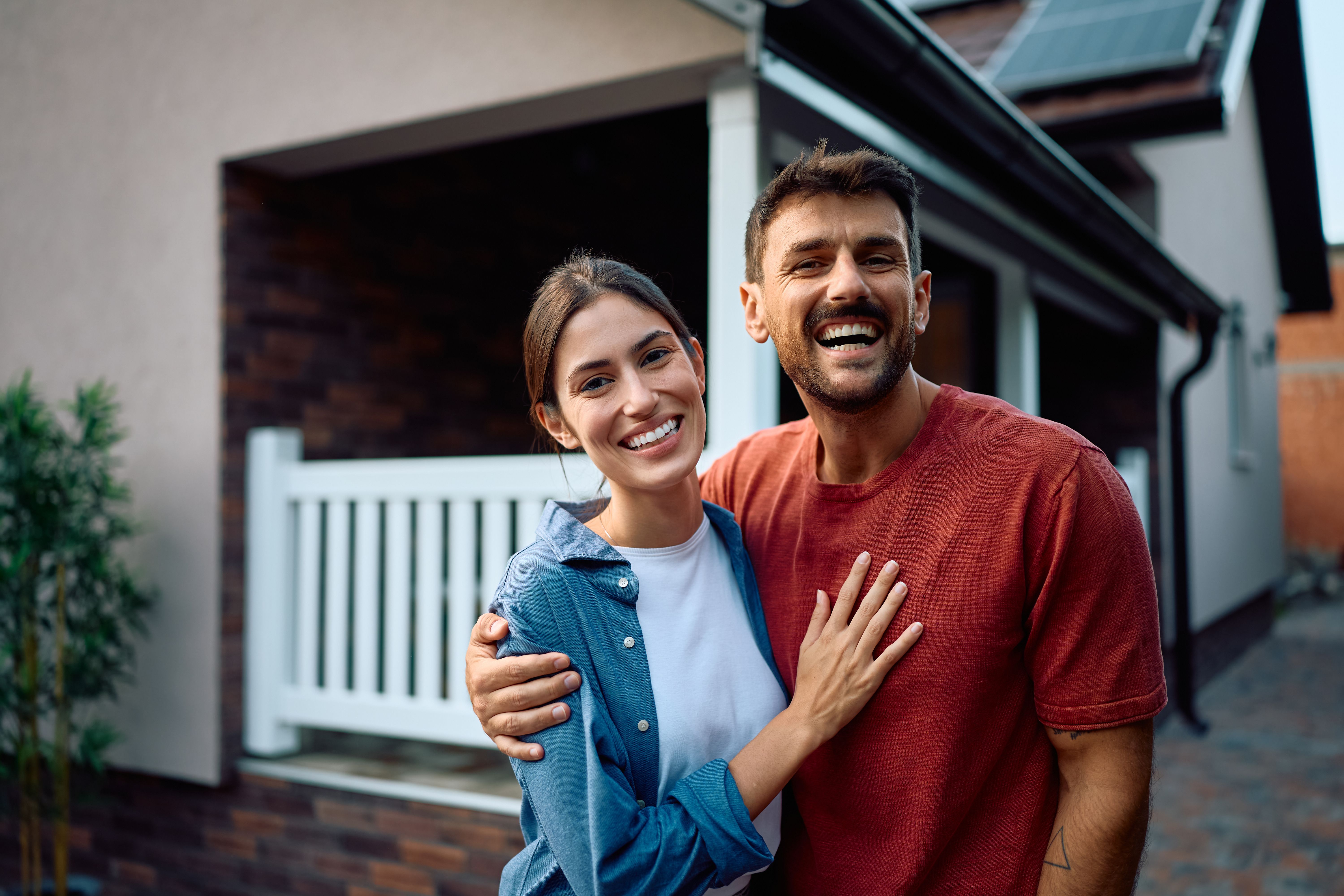 happy homeowner