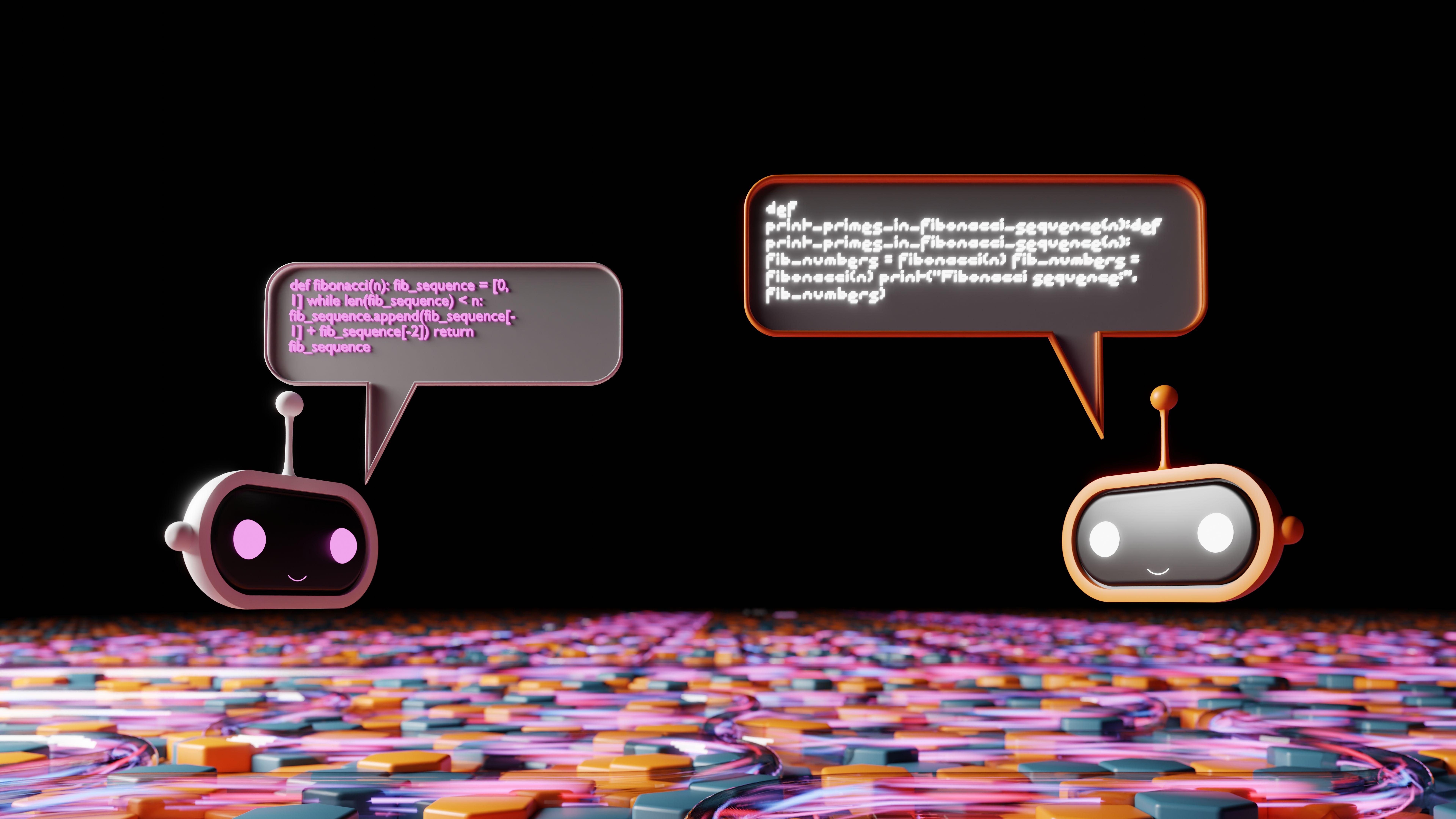 Digital avatars engaging in a virtual conversation