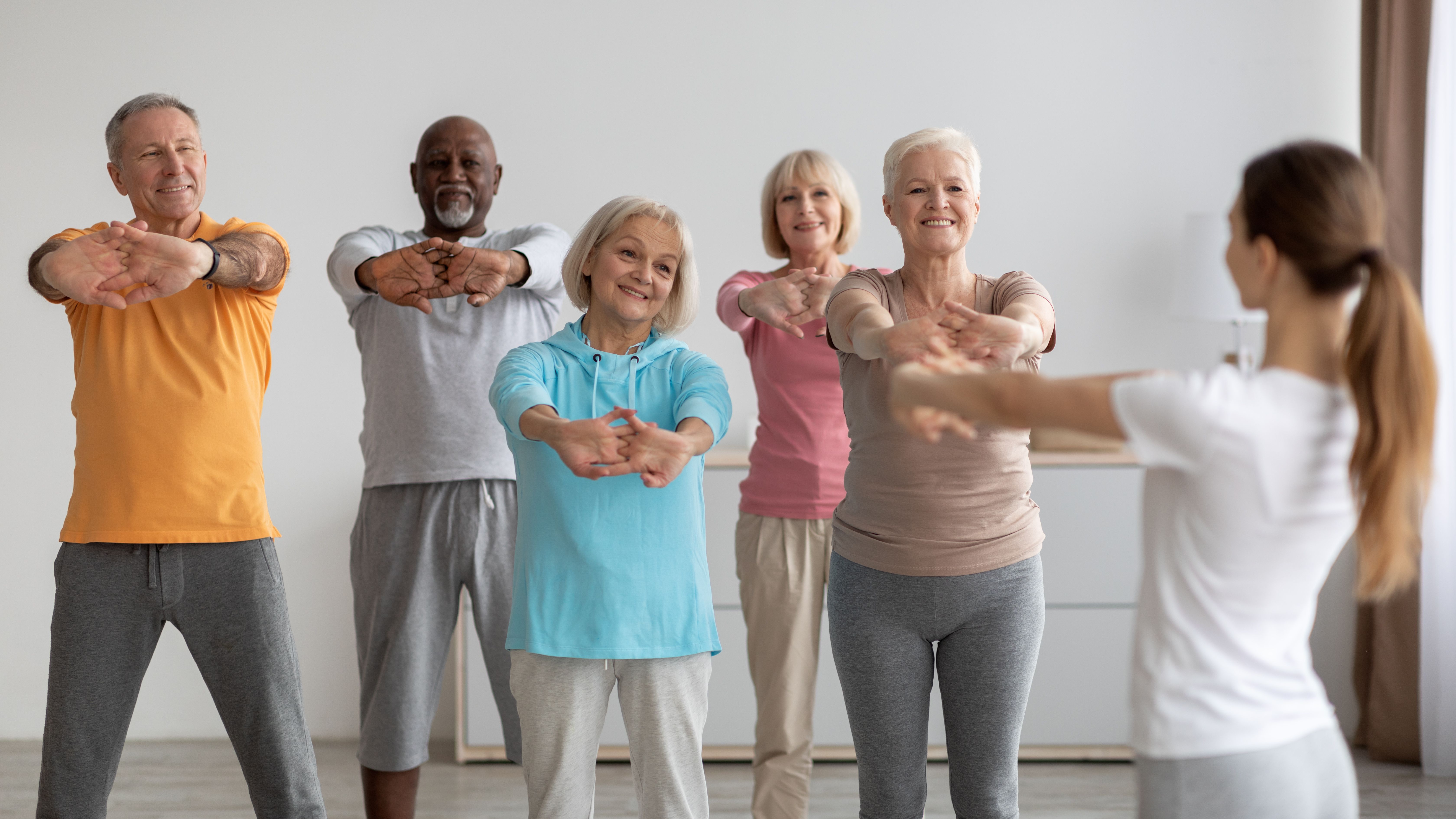 senior group exercise