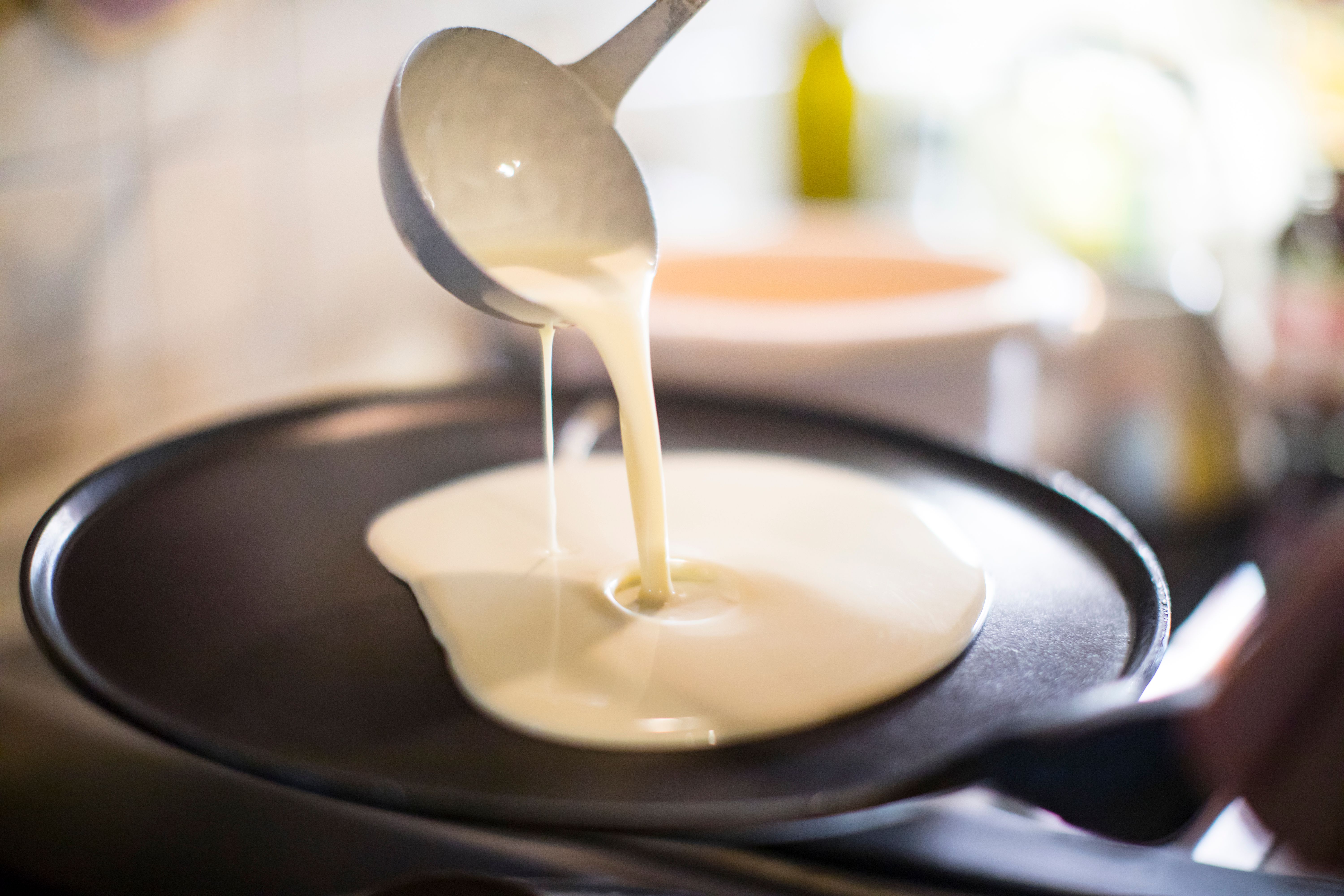 making pancakes