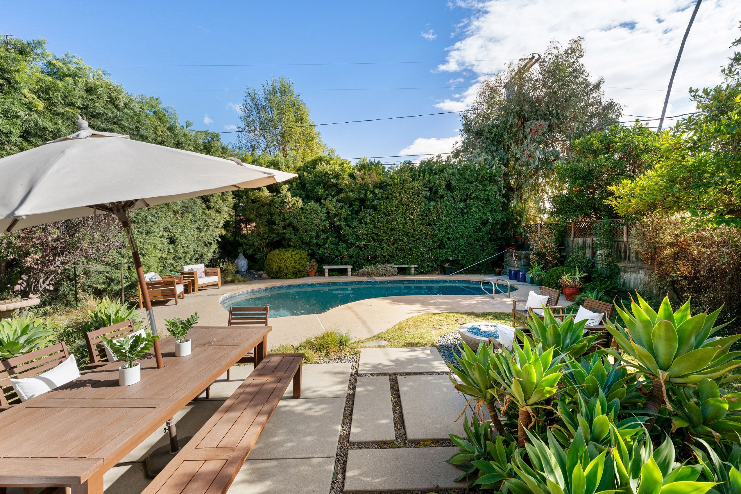backyard pool