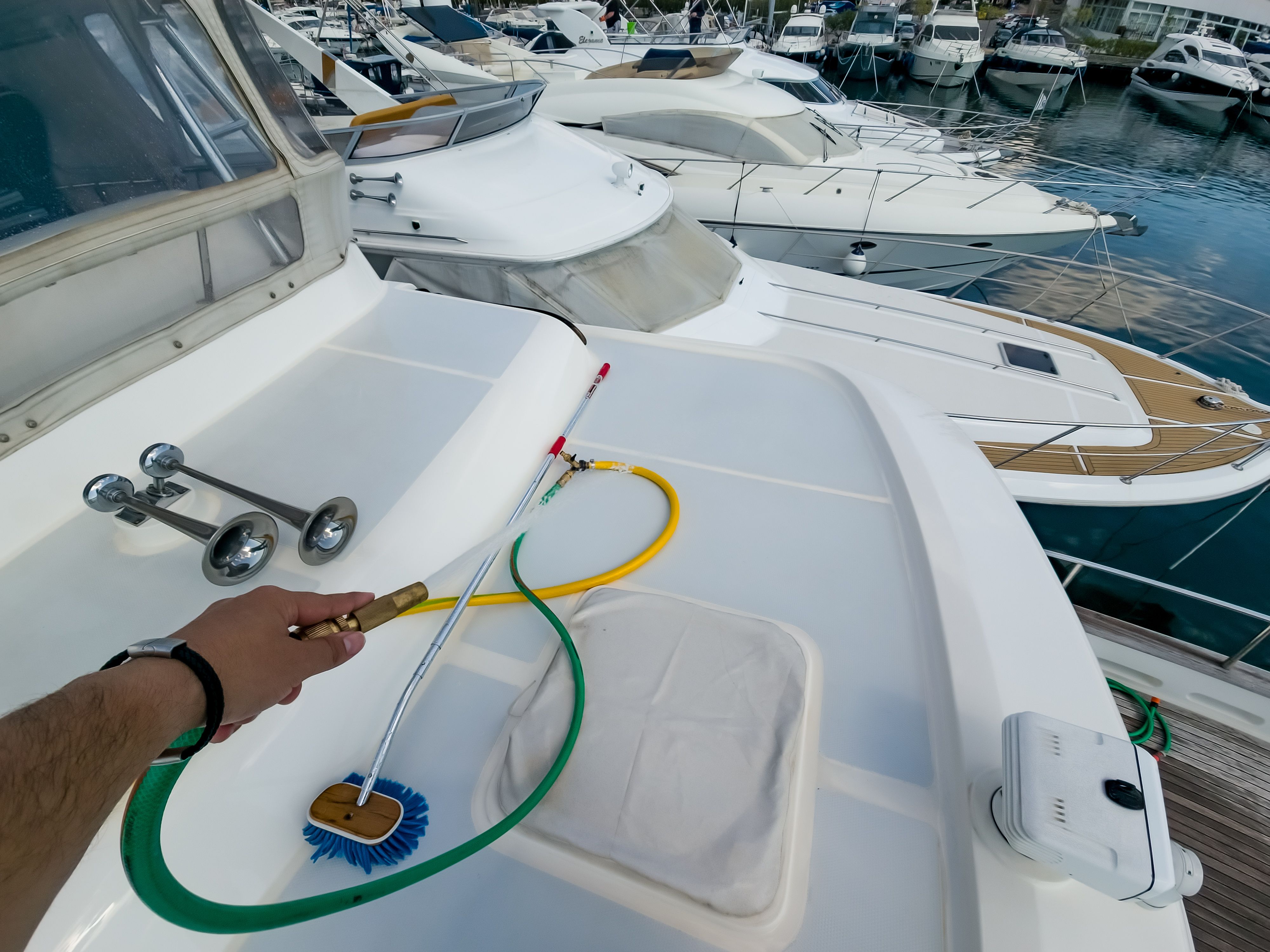 cleaning boat fittings