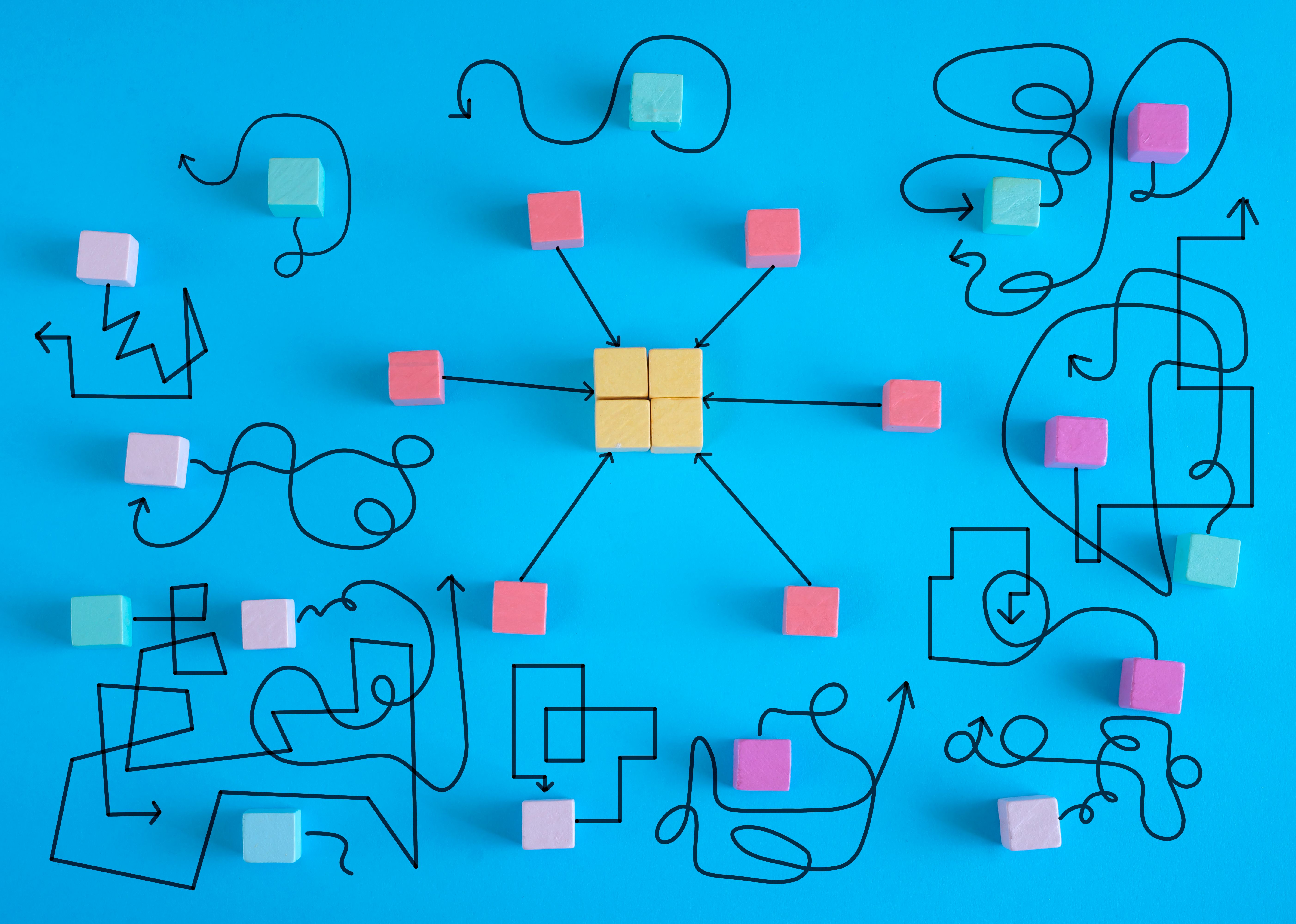 complex messy management, bureaucracy,red tape,organization and communication problems,business disruption, complicated business process
