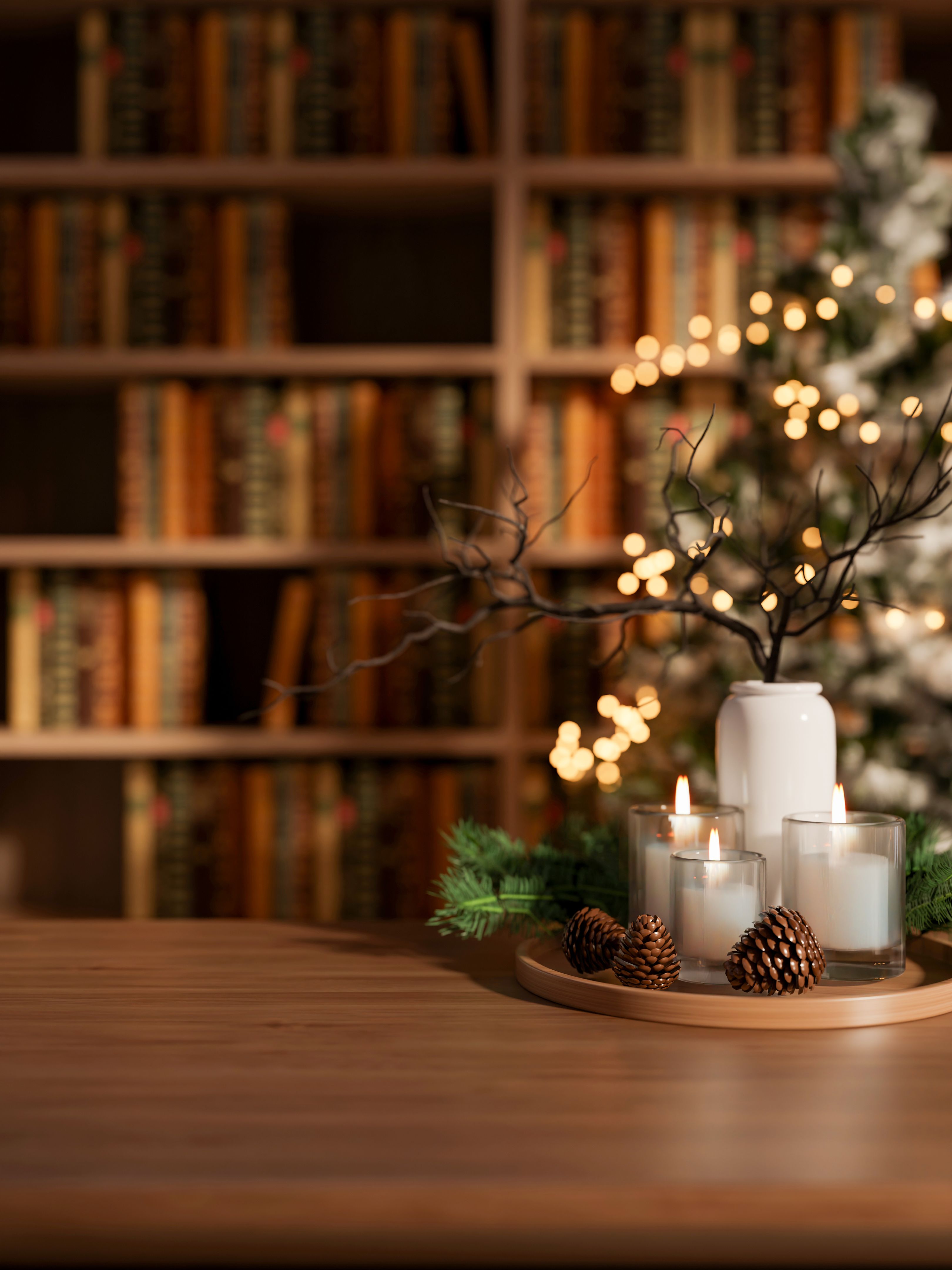 table centerpiece candles