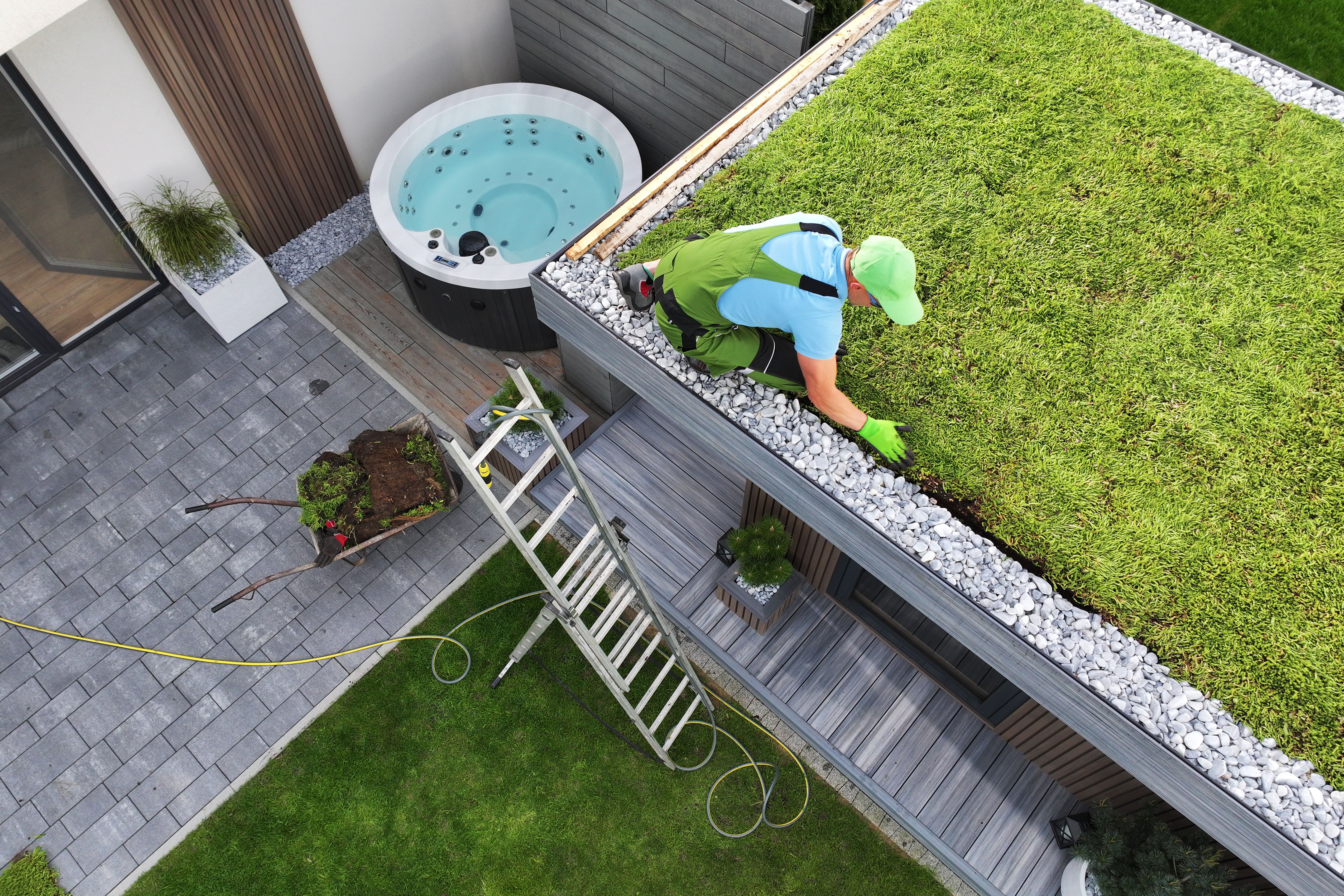 green roof installation