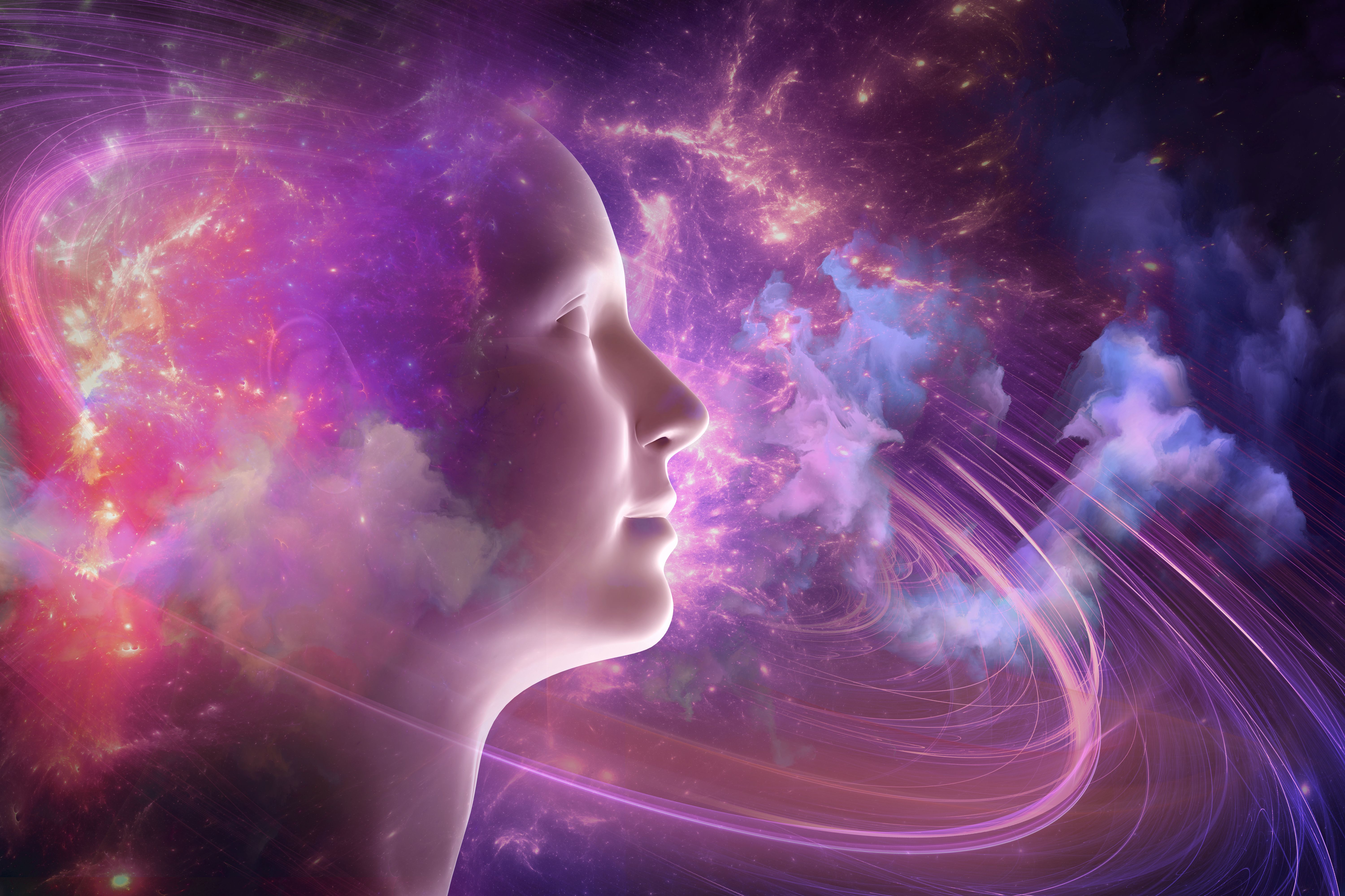 human and space, the concept of the composition of progress, science and spirituality