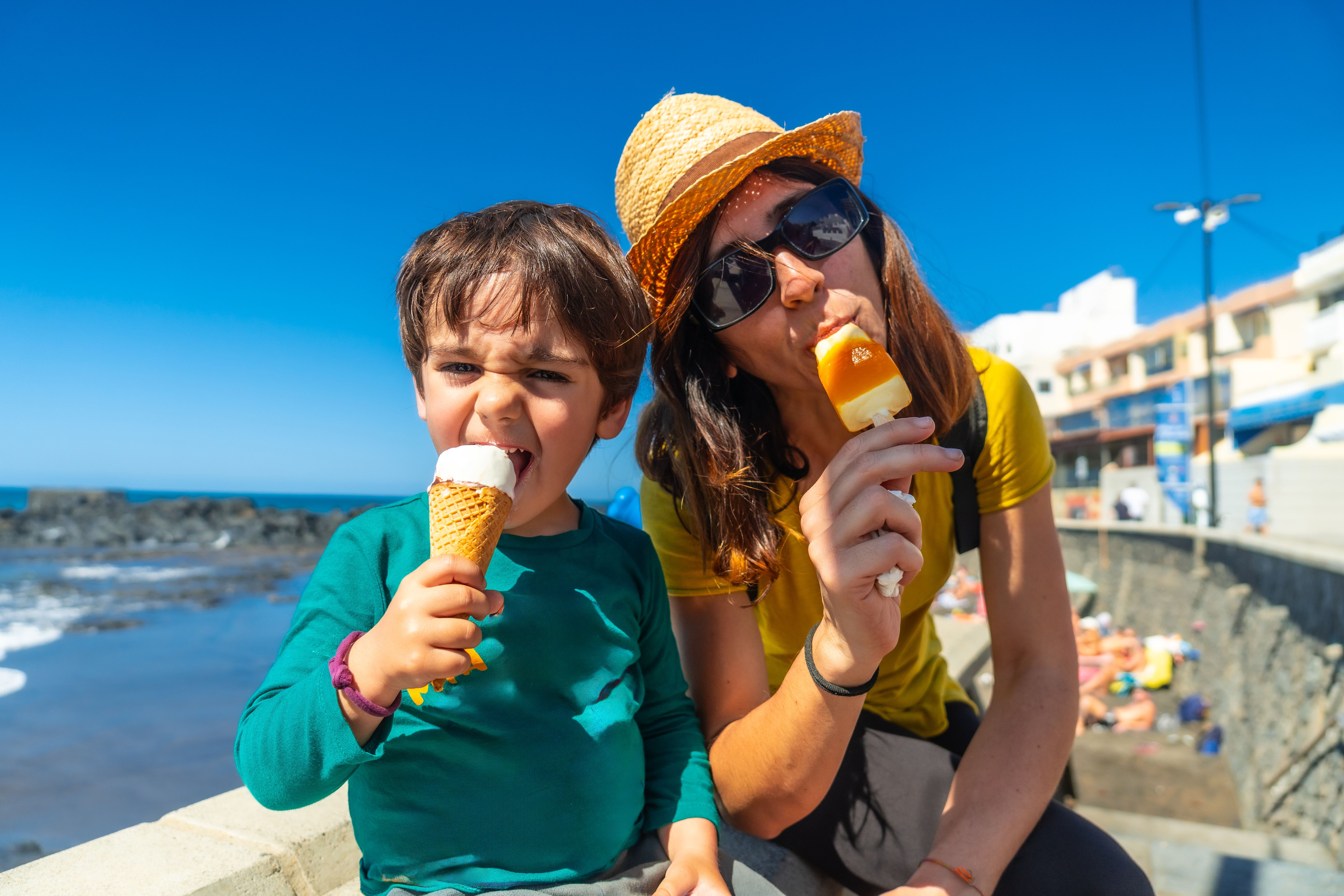 family at ice cream