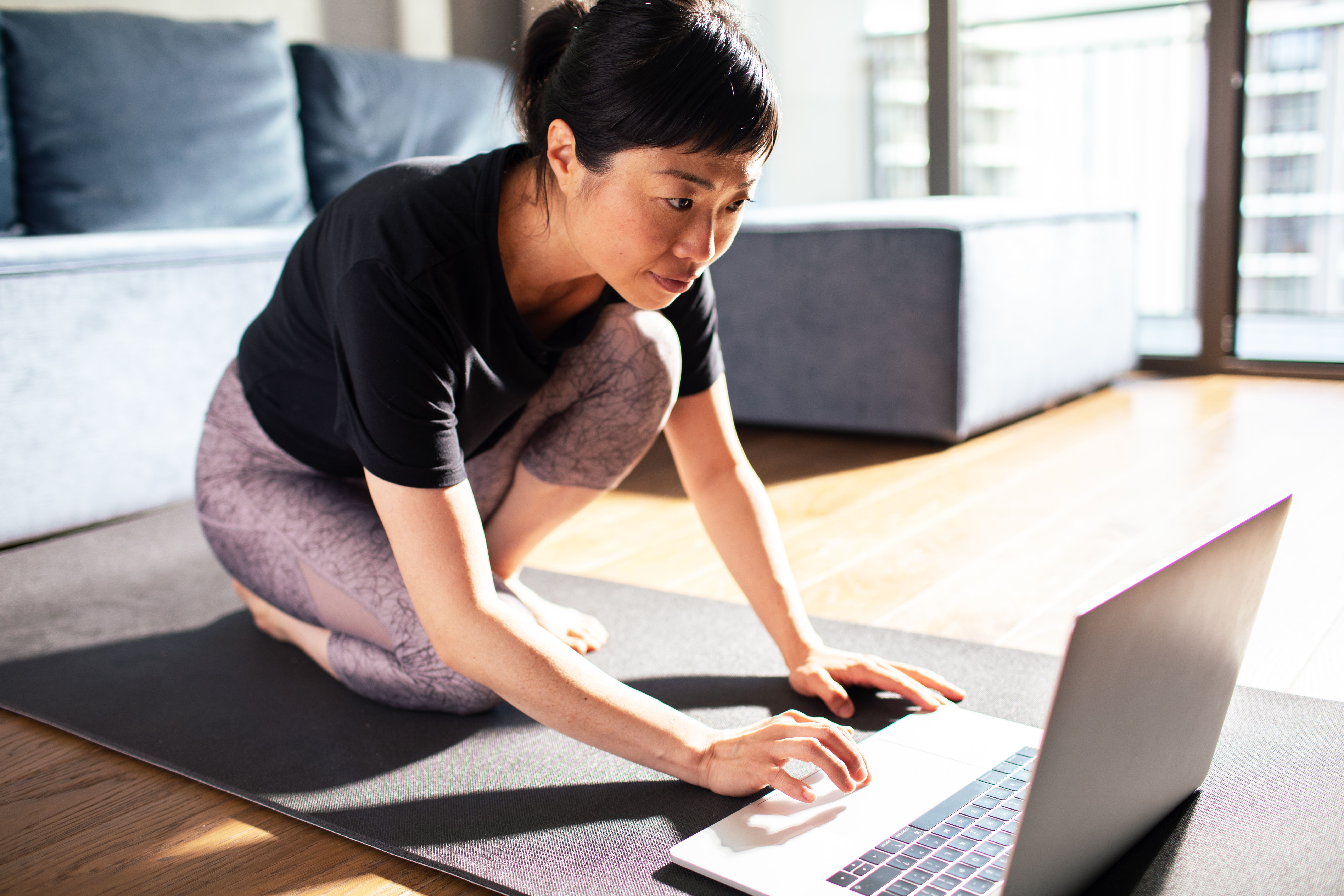 yoga instructor teaching