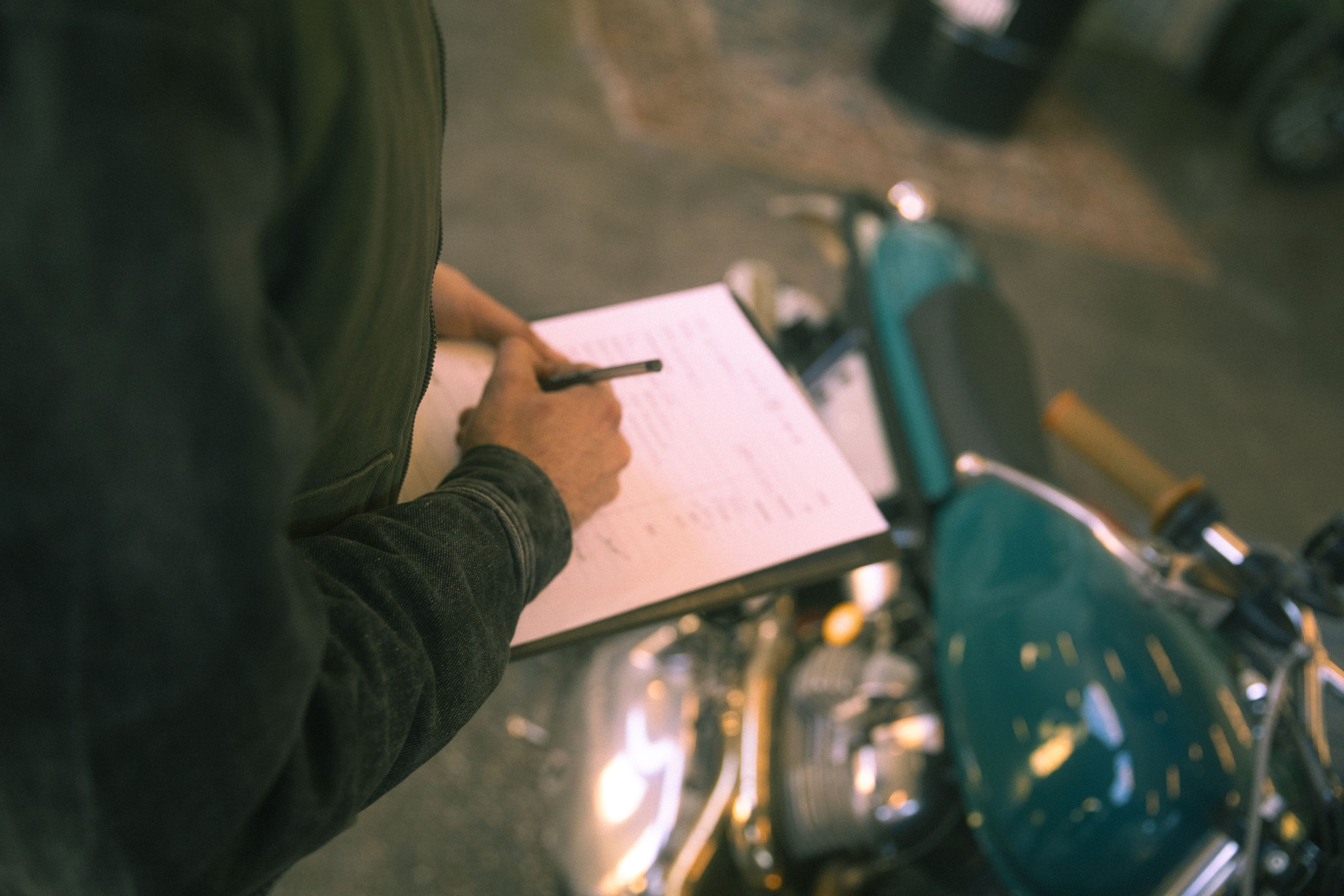 motorcycle delivery inspection