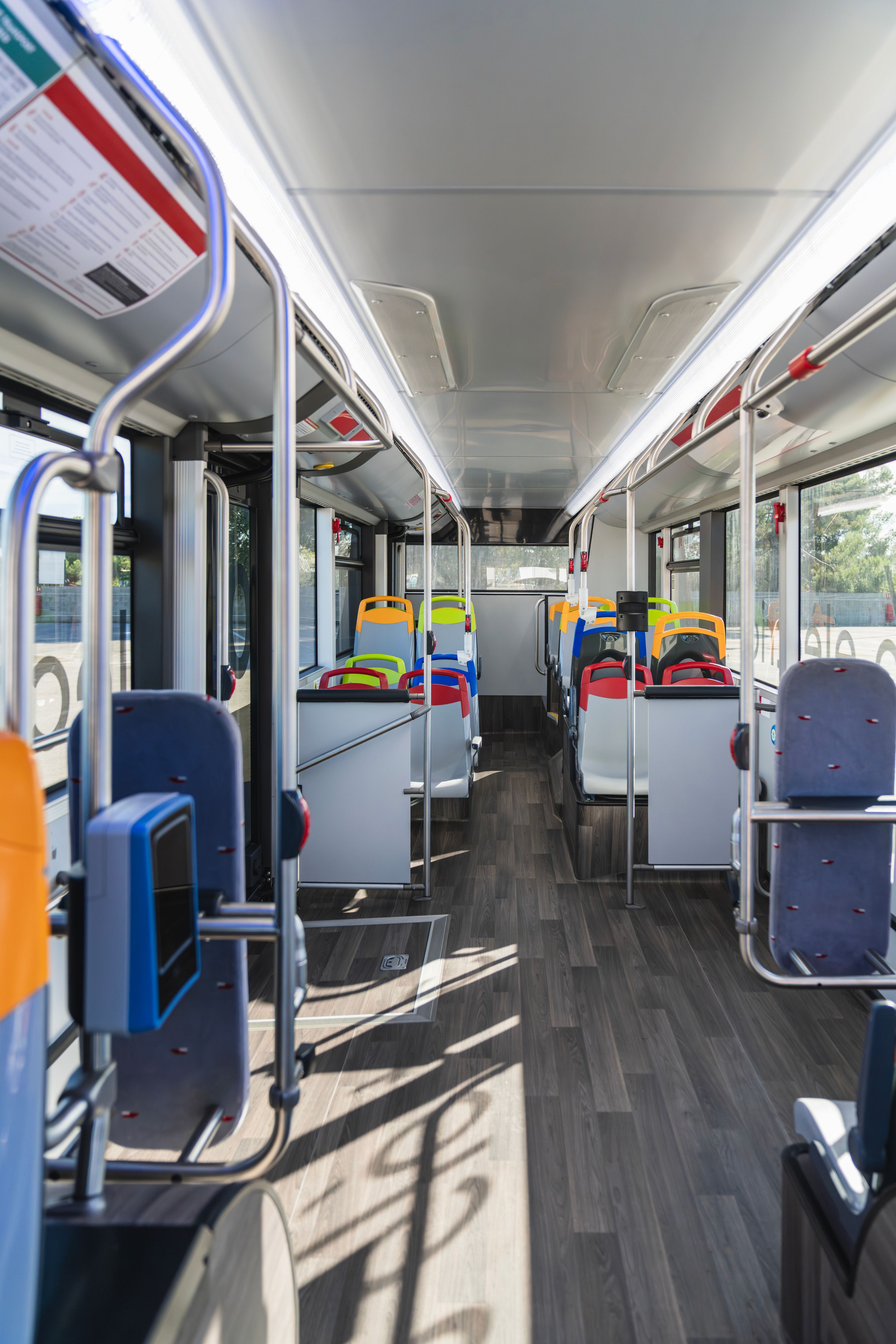 comfortable bus interior