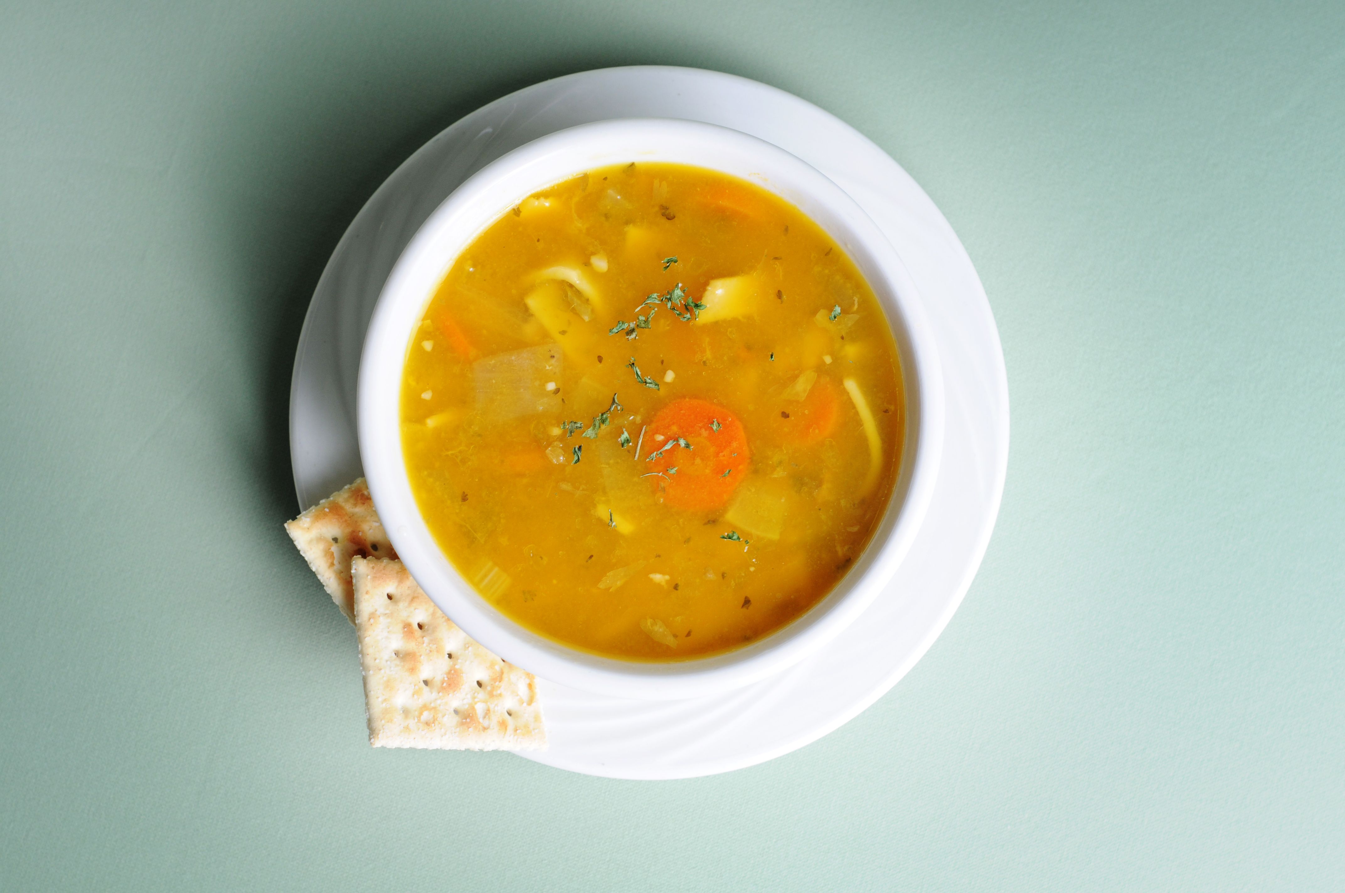 chicken soup bowl