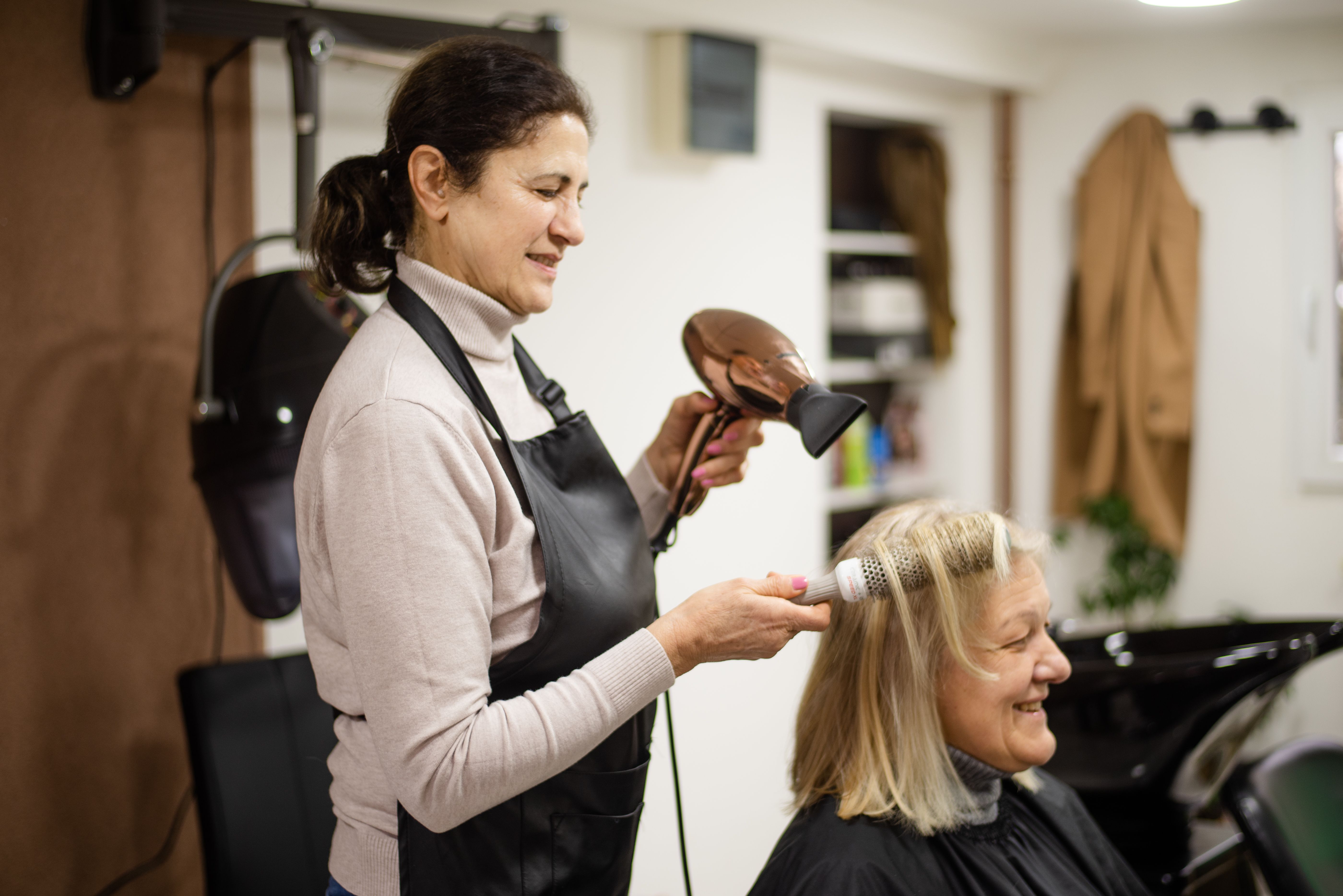 happy customer salon