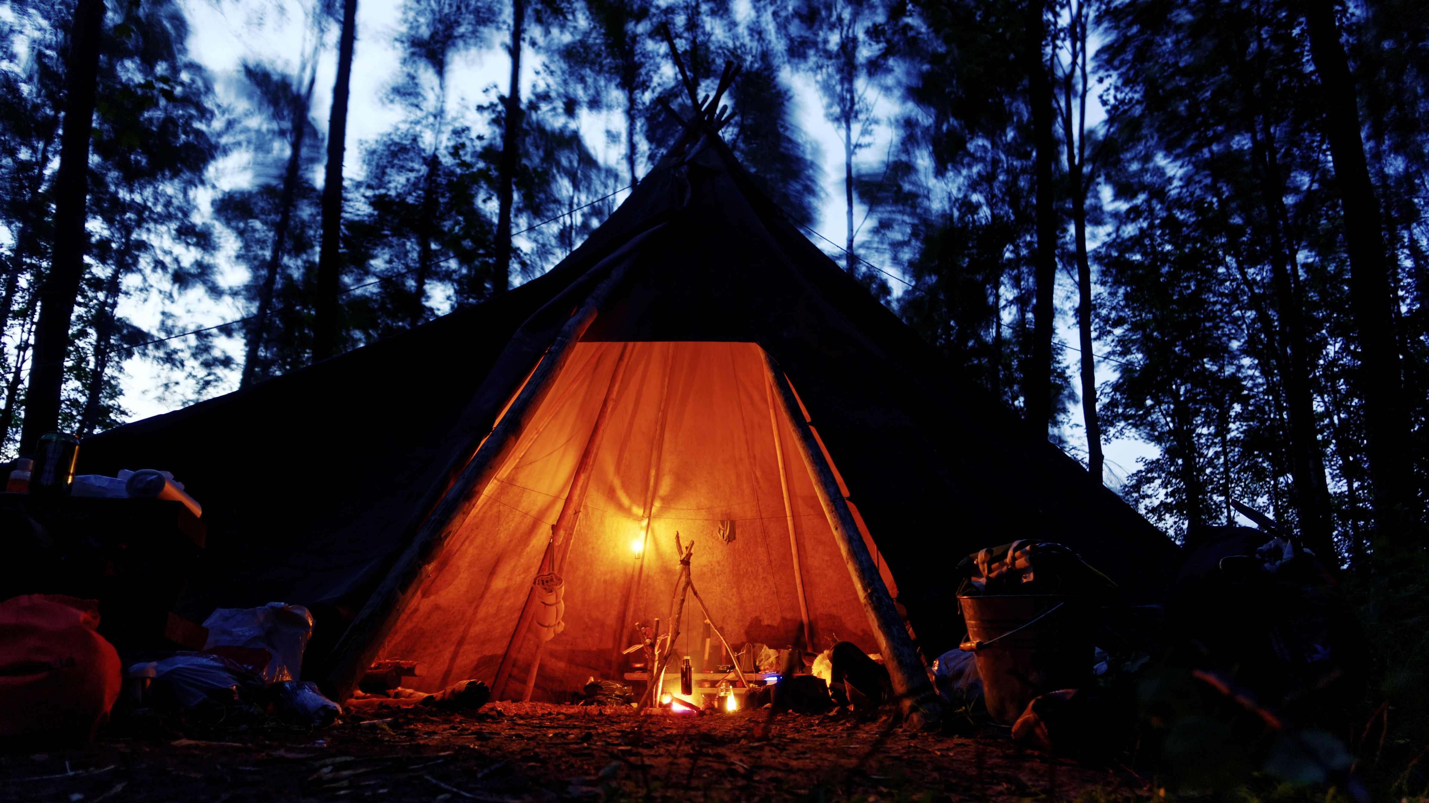 tipi tent interior