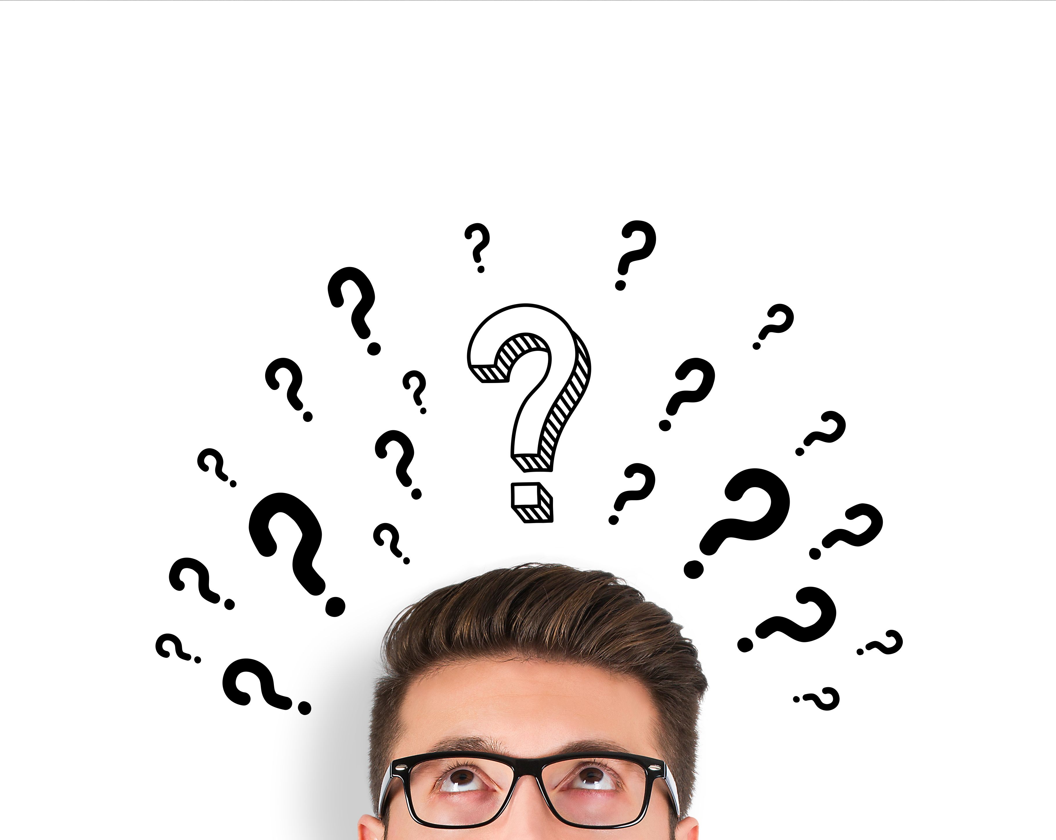 person writing questions