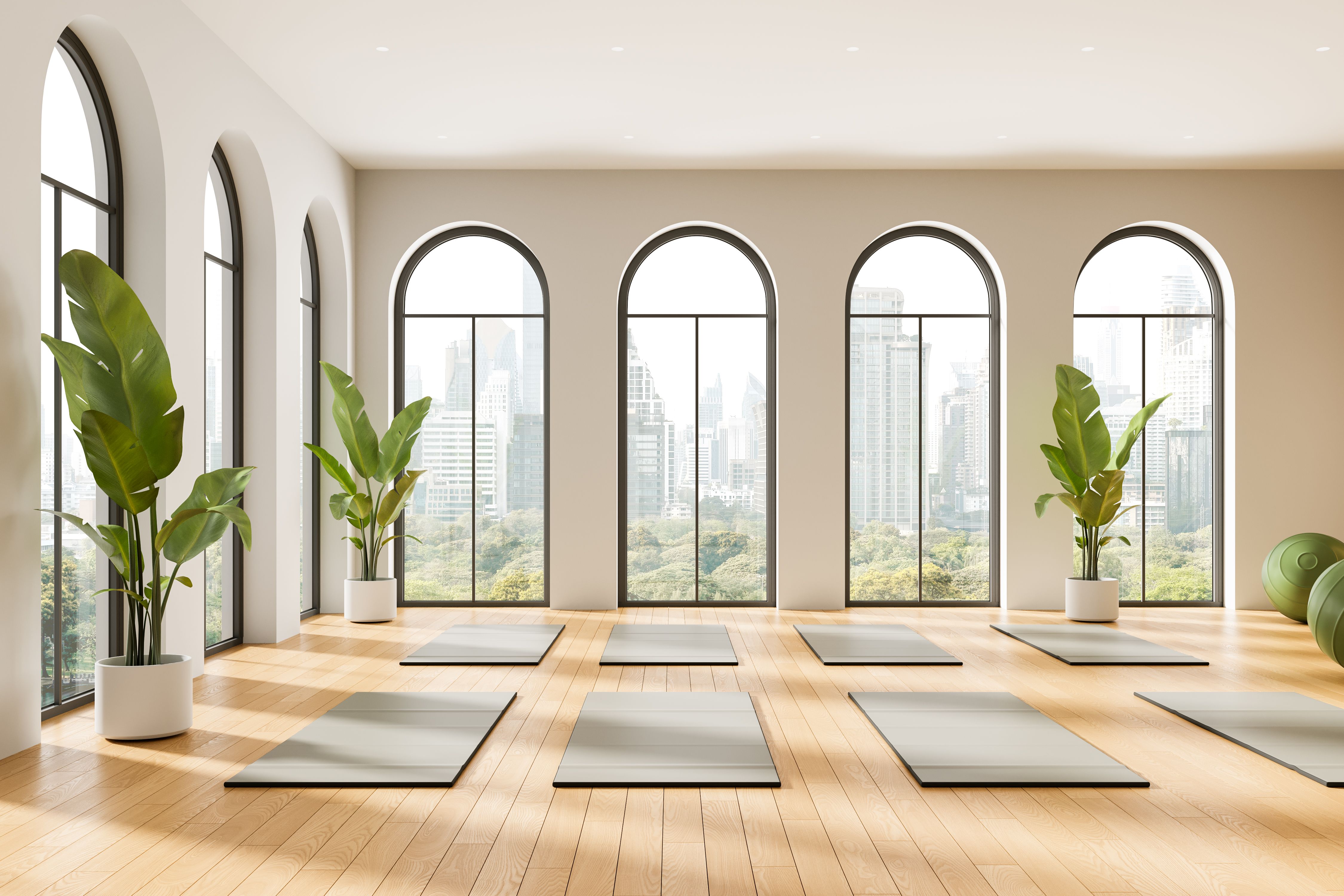 yoga class mirrors