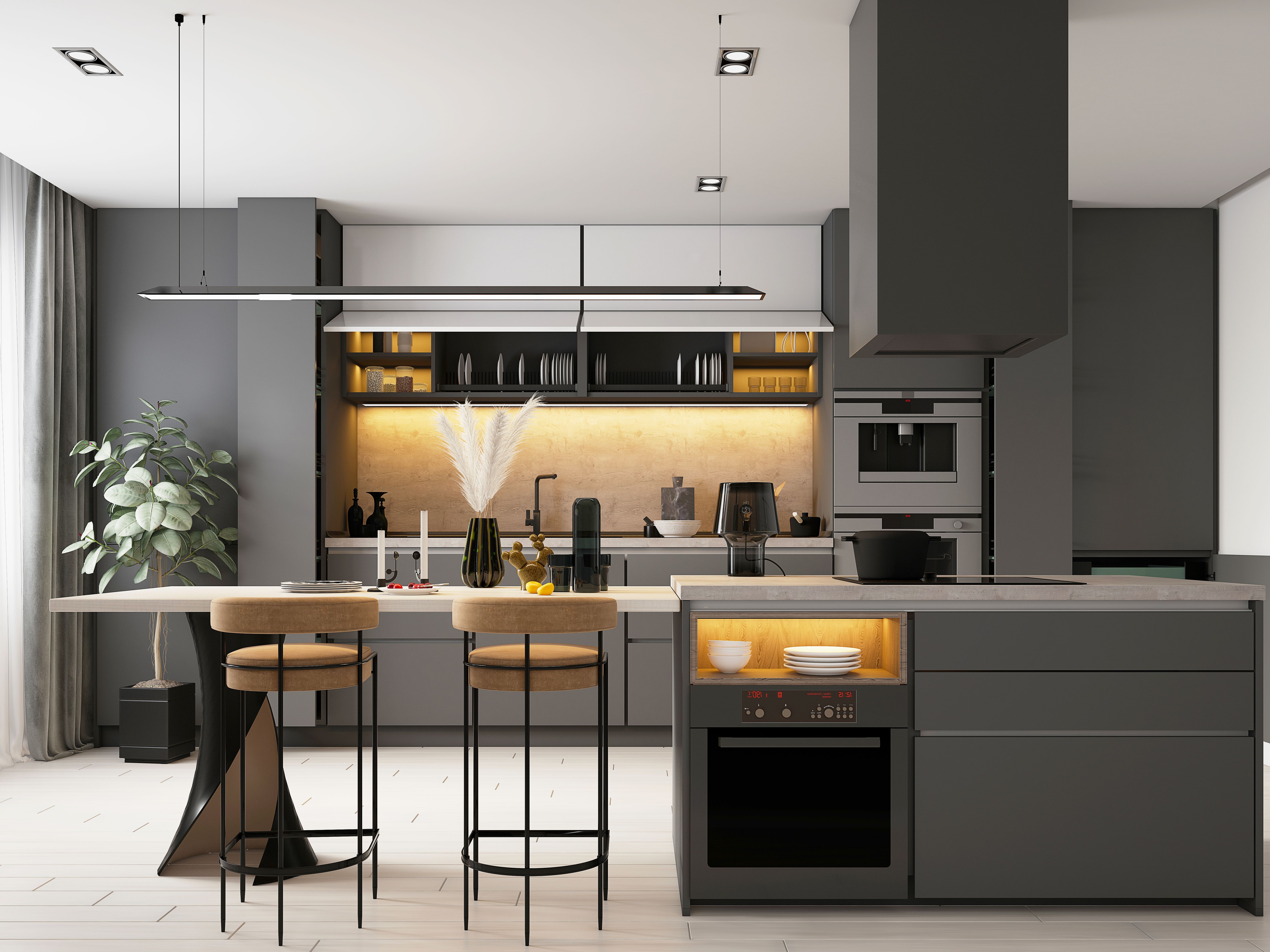 modern kitchen bathroom