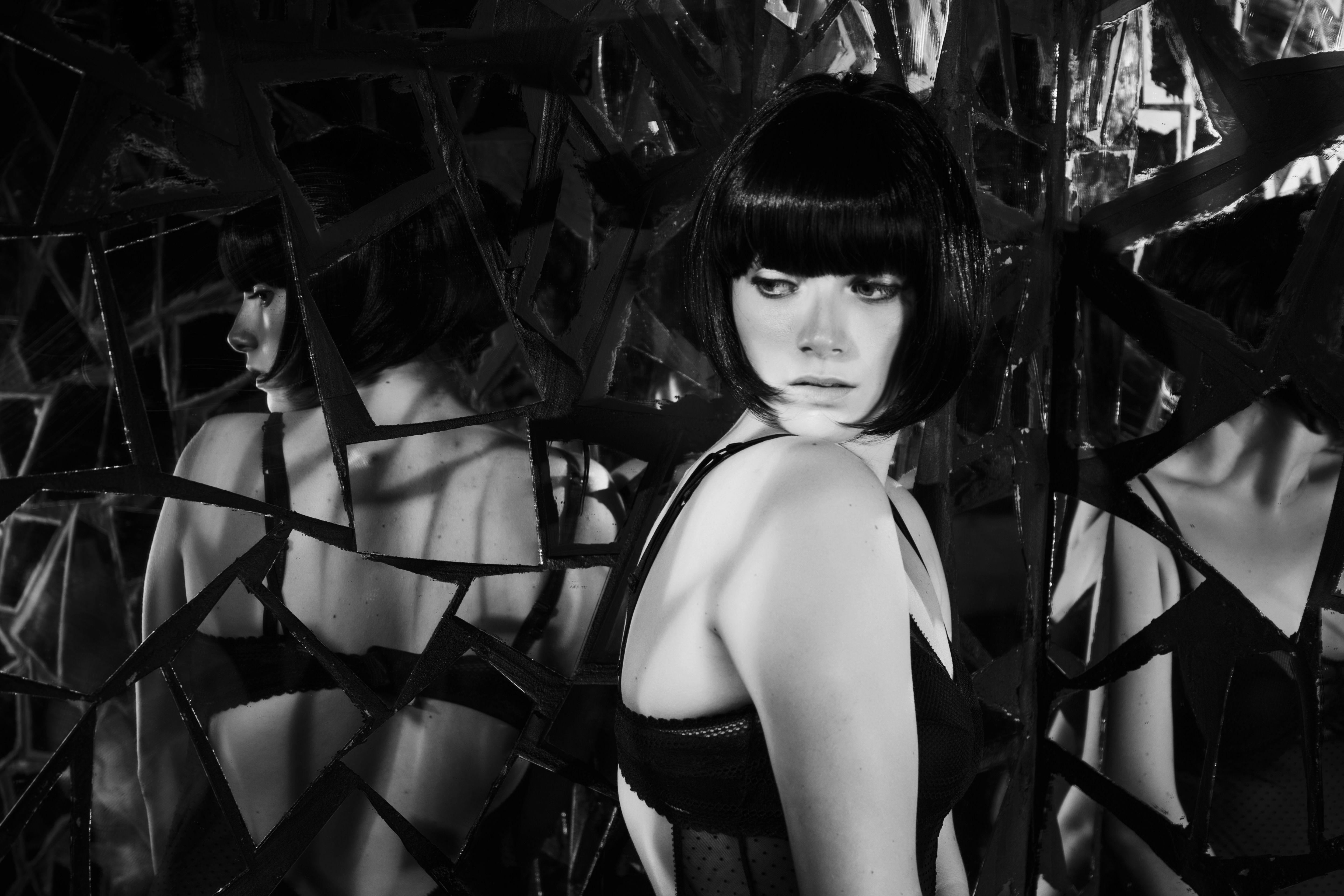 Showgirl, girl in the image of a cabaret dancer