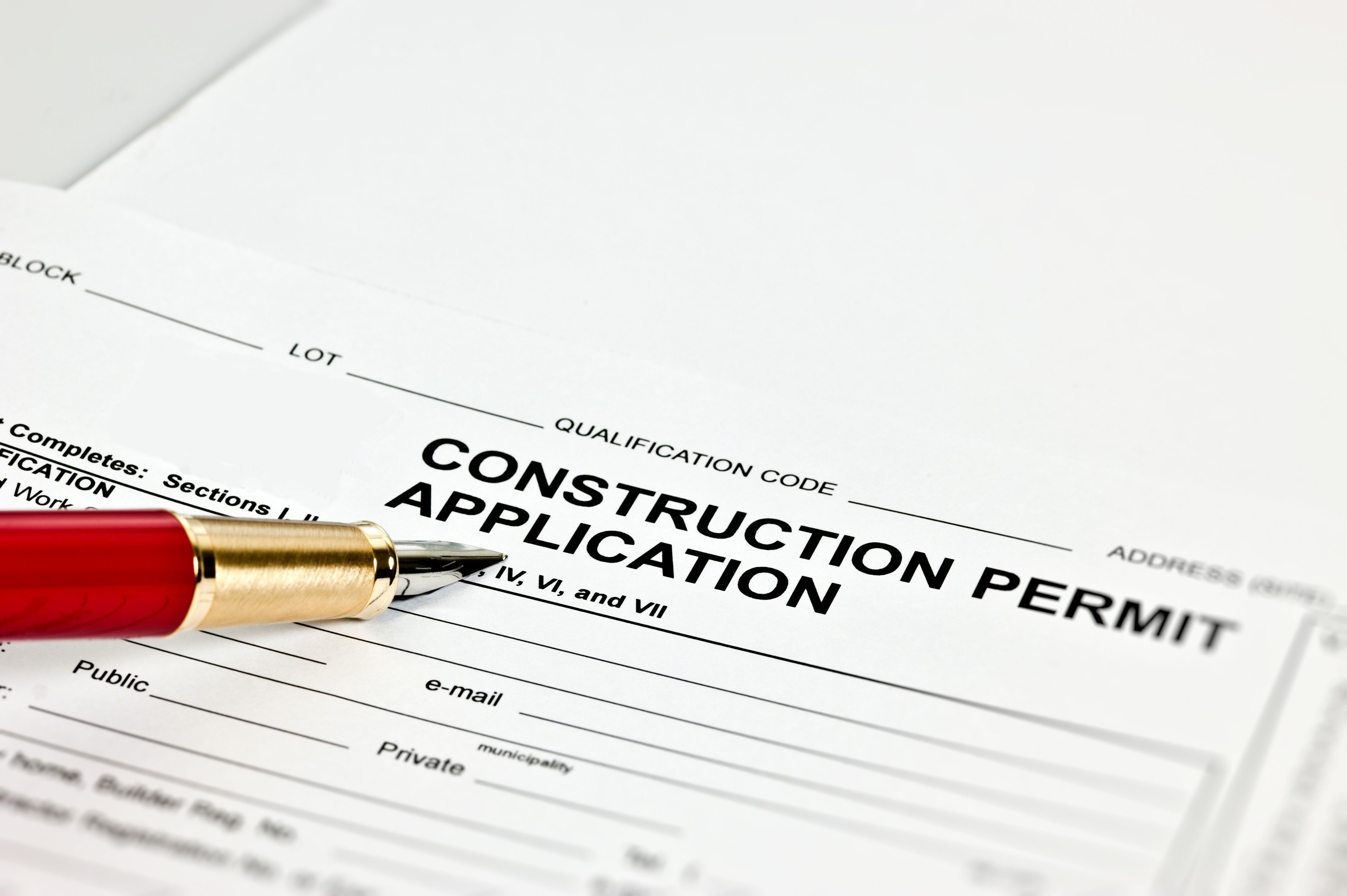 construction permit papers