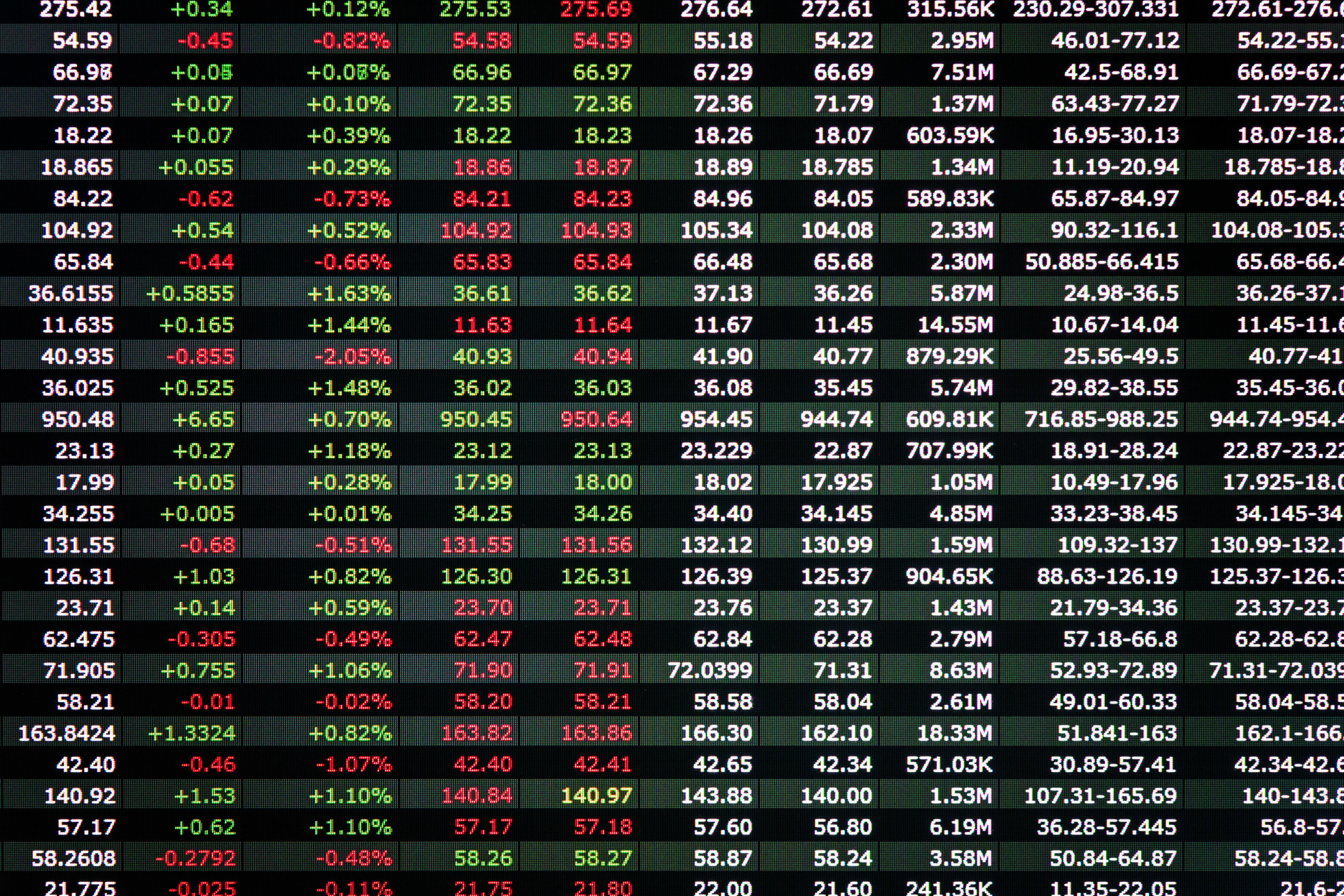 trading screen