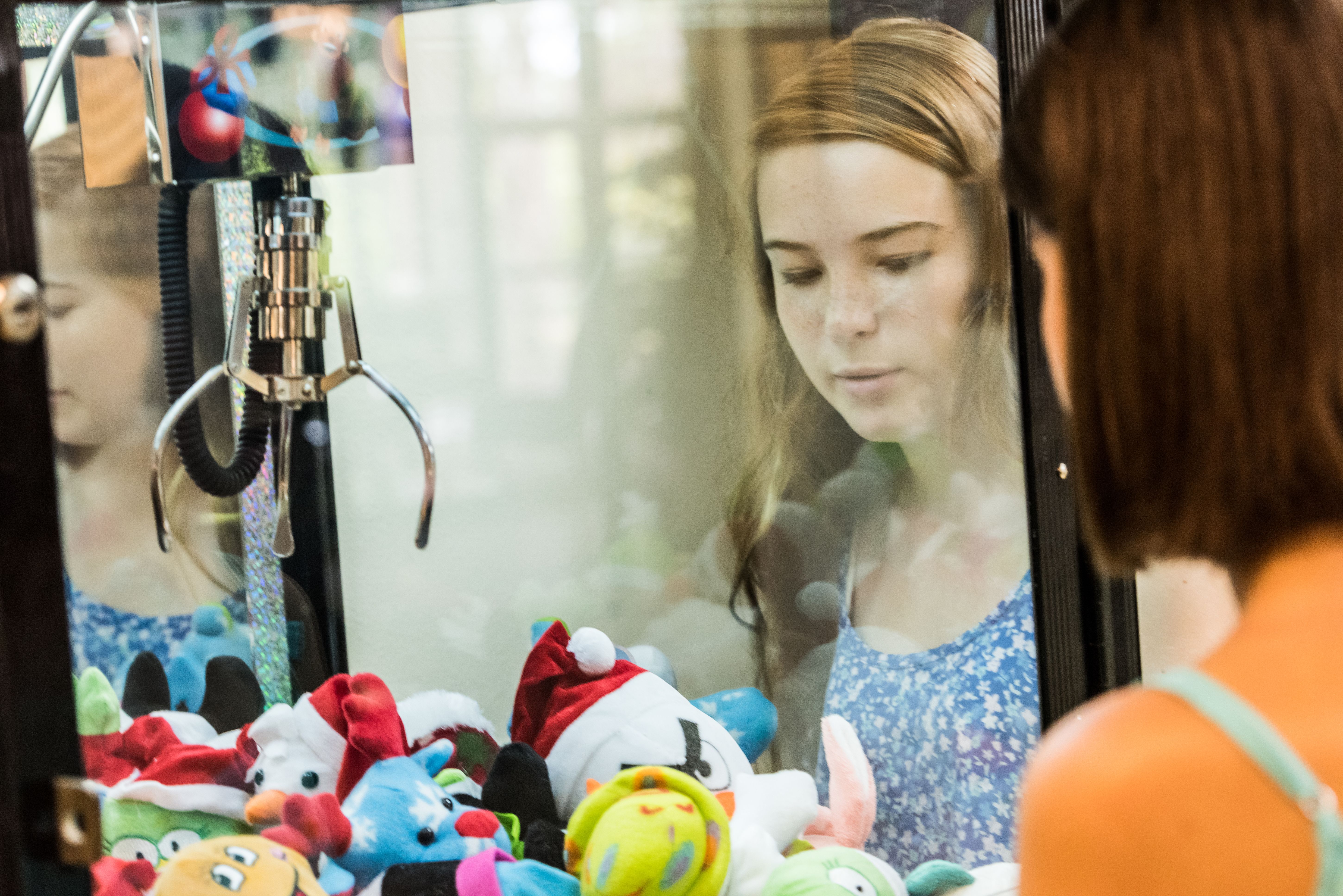 Girl at the arcade