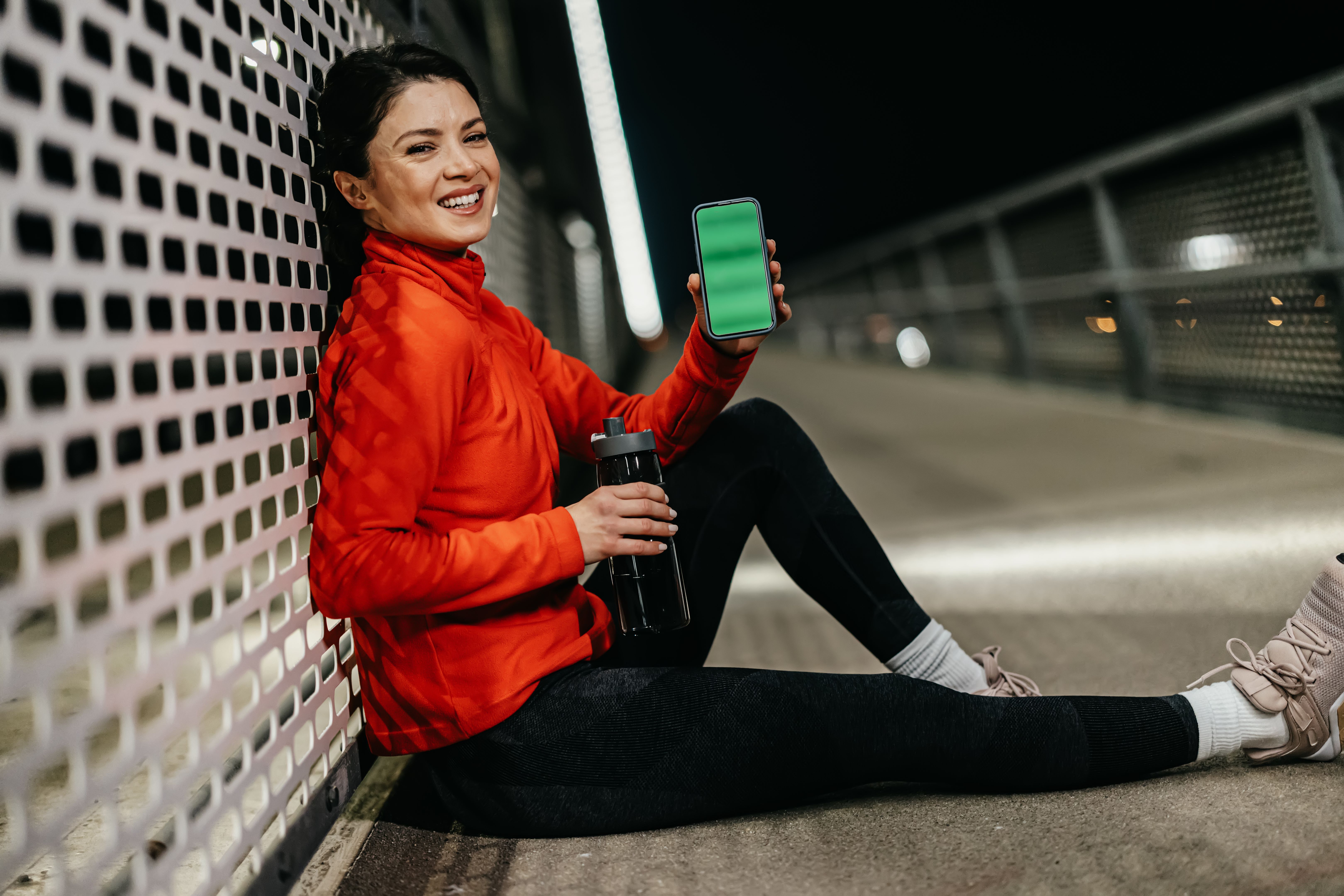 Digital break in the night's calm