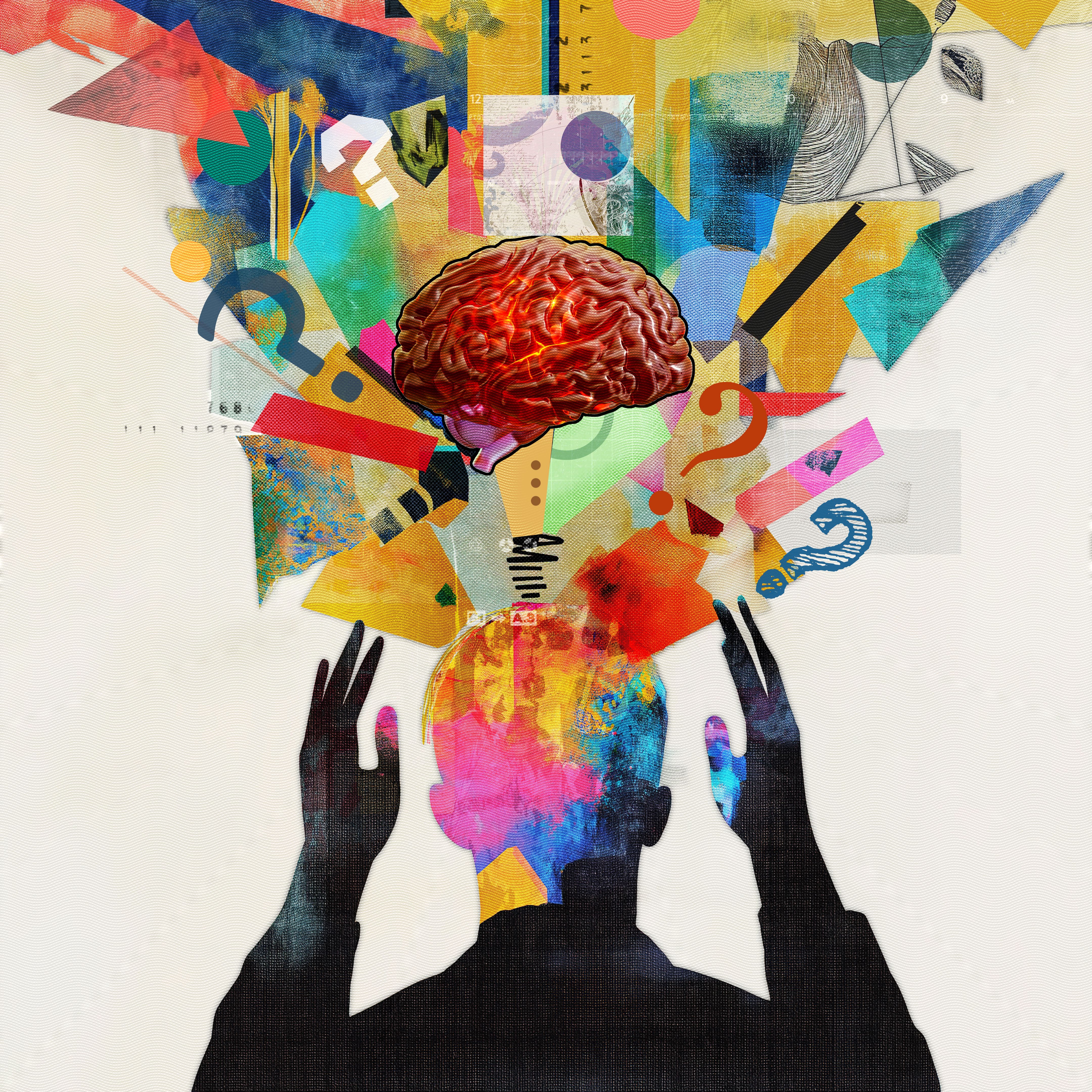 Complexity of thought processes and the human mind. Thoughts, creativity, emotions