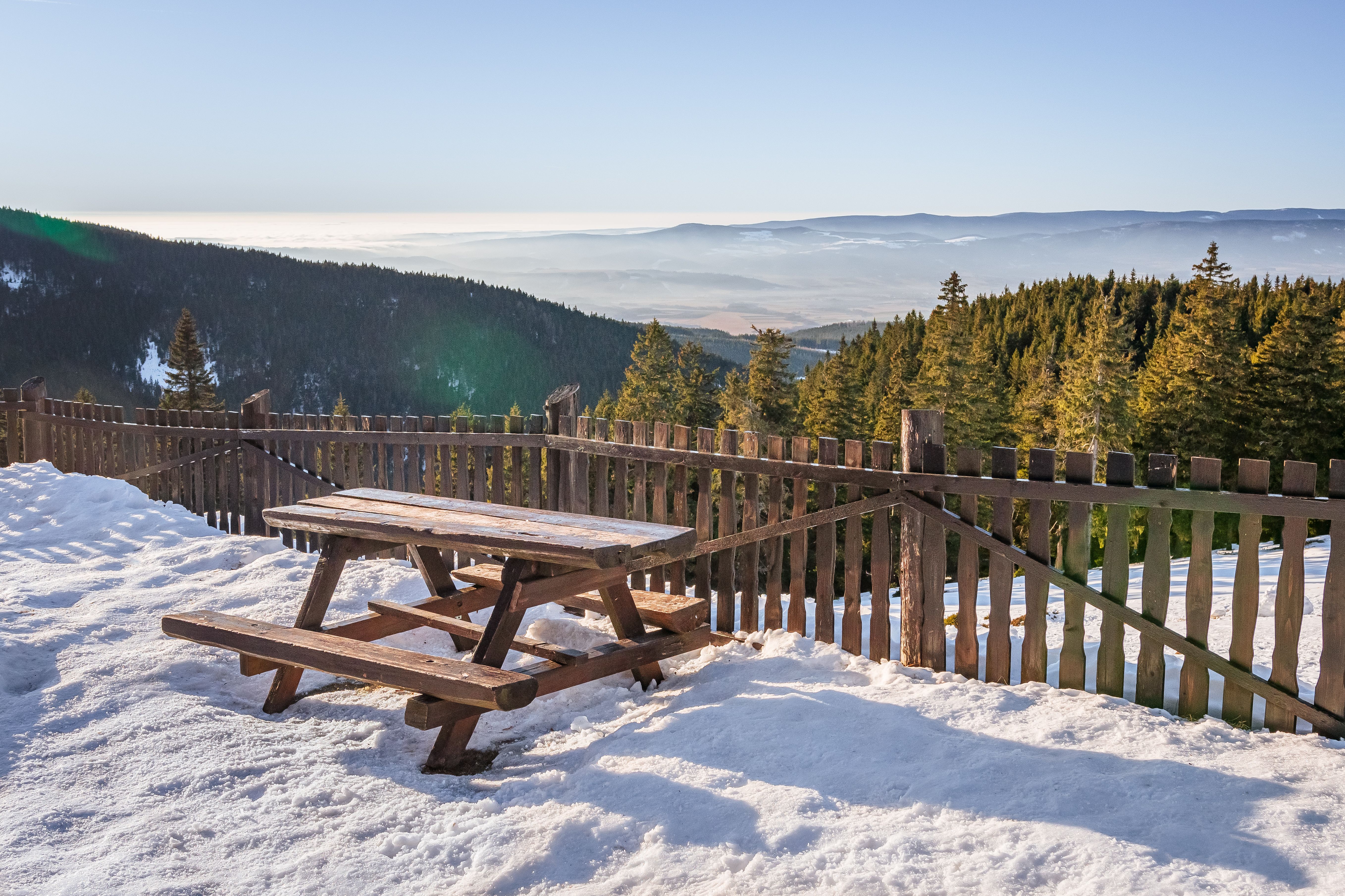 skiing sudetes mountains