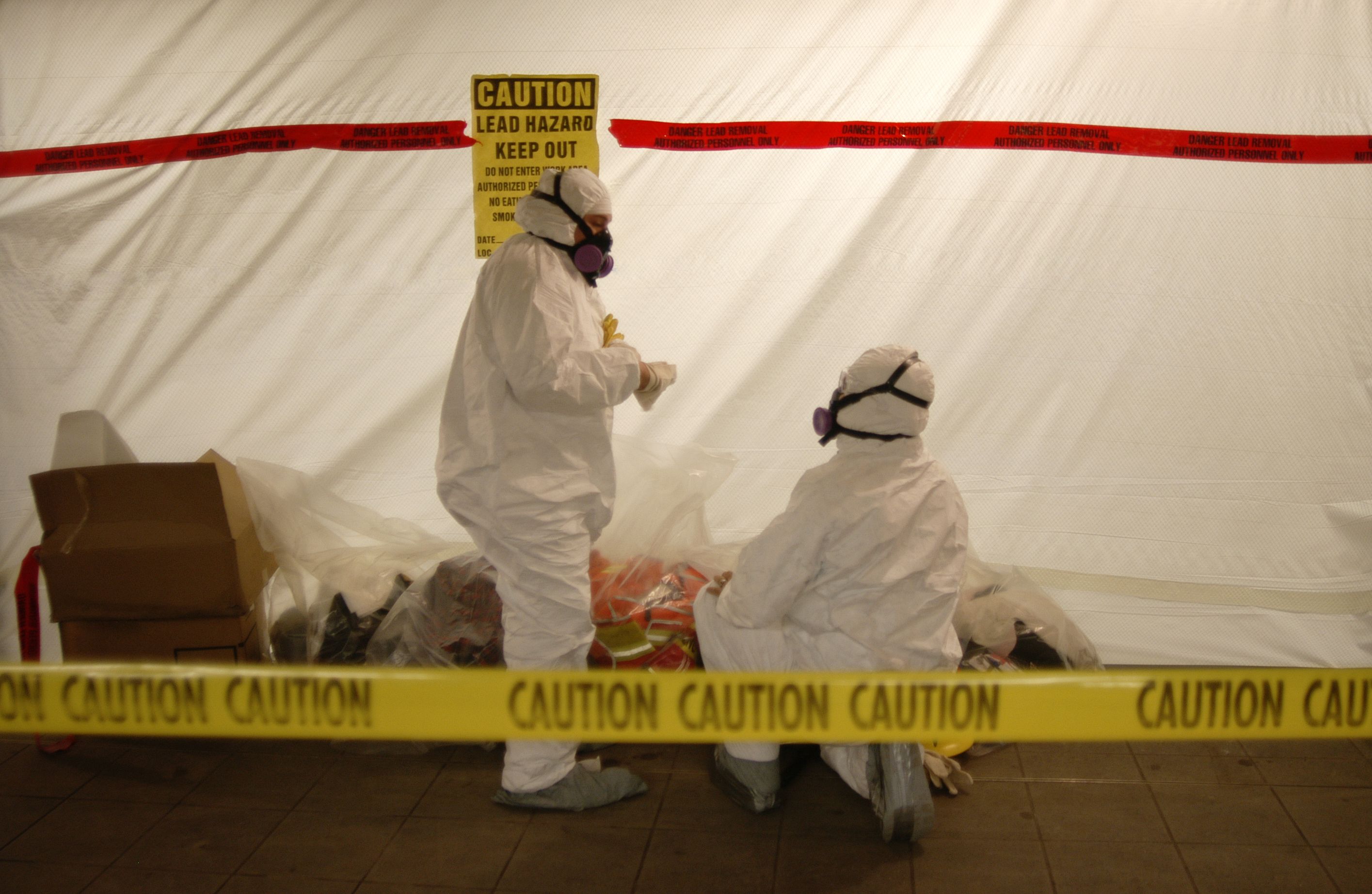 asbestos removal team