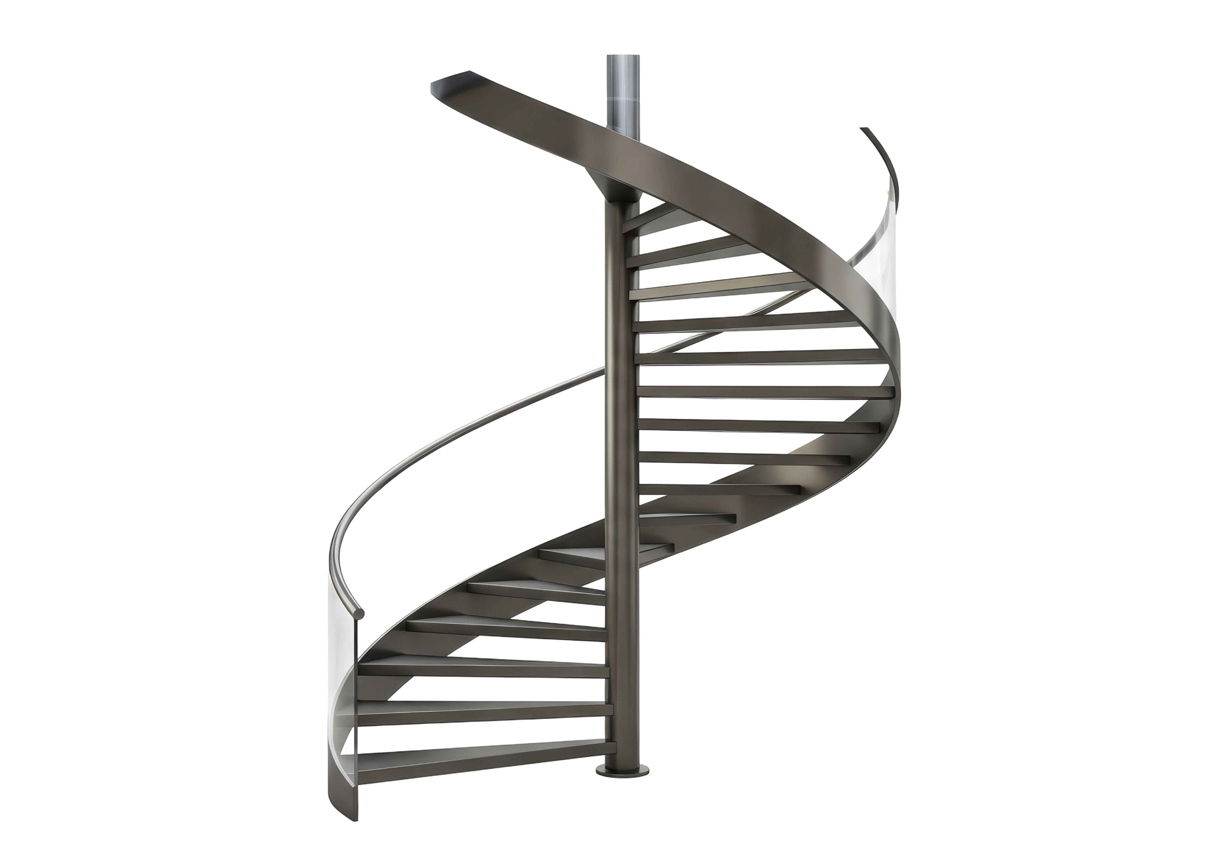modern iron stairs