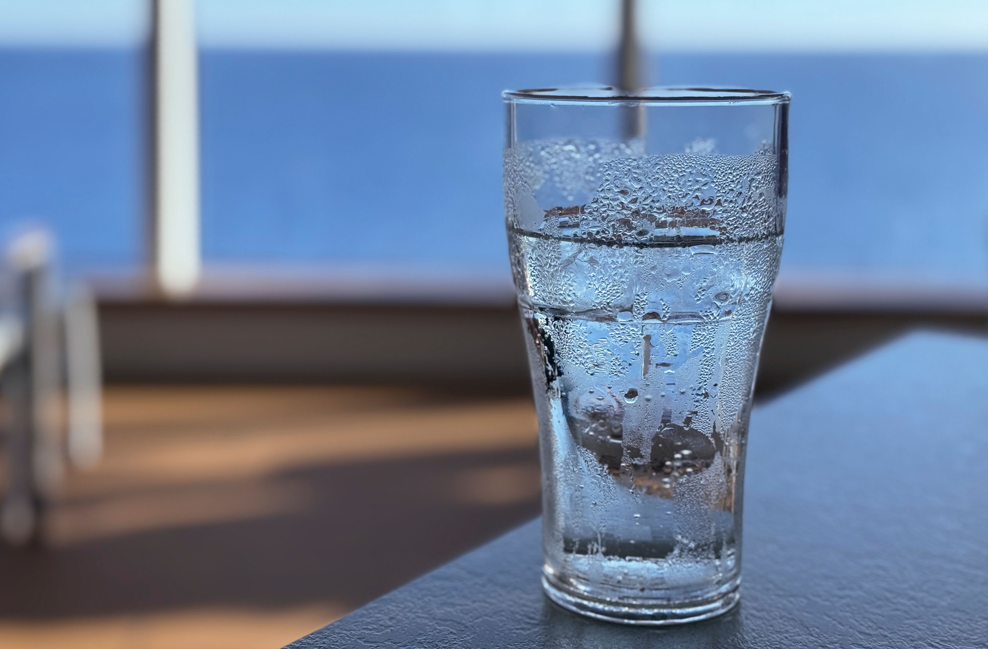 marine glass closeup
