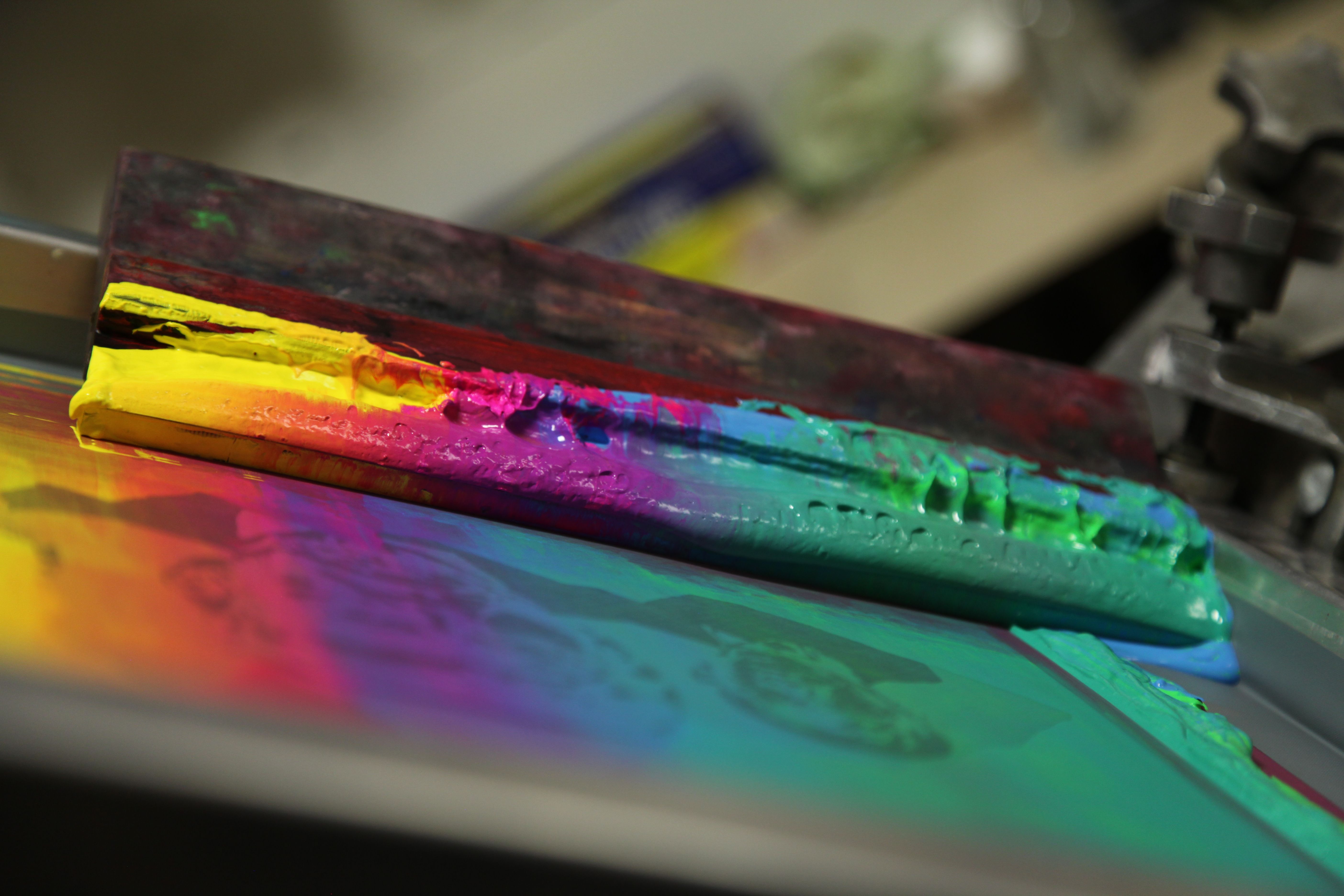 vibrant screen print