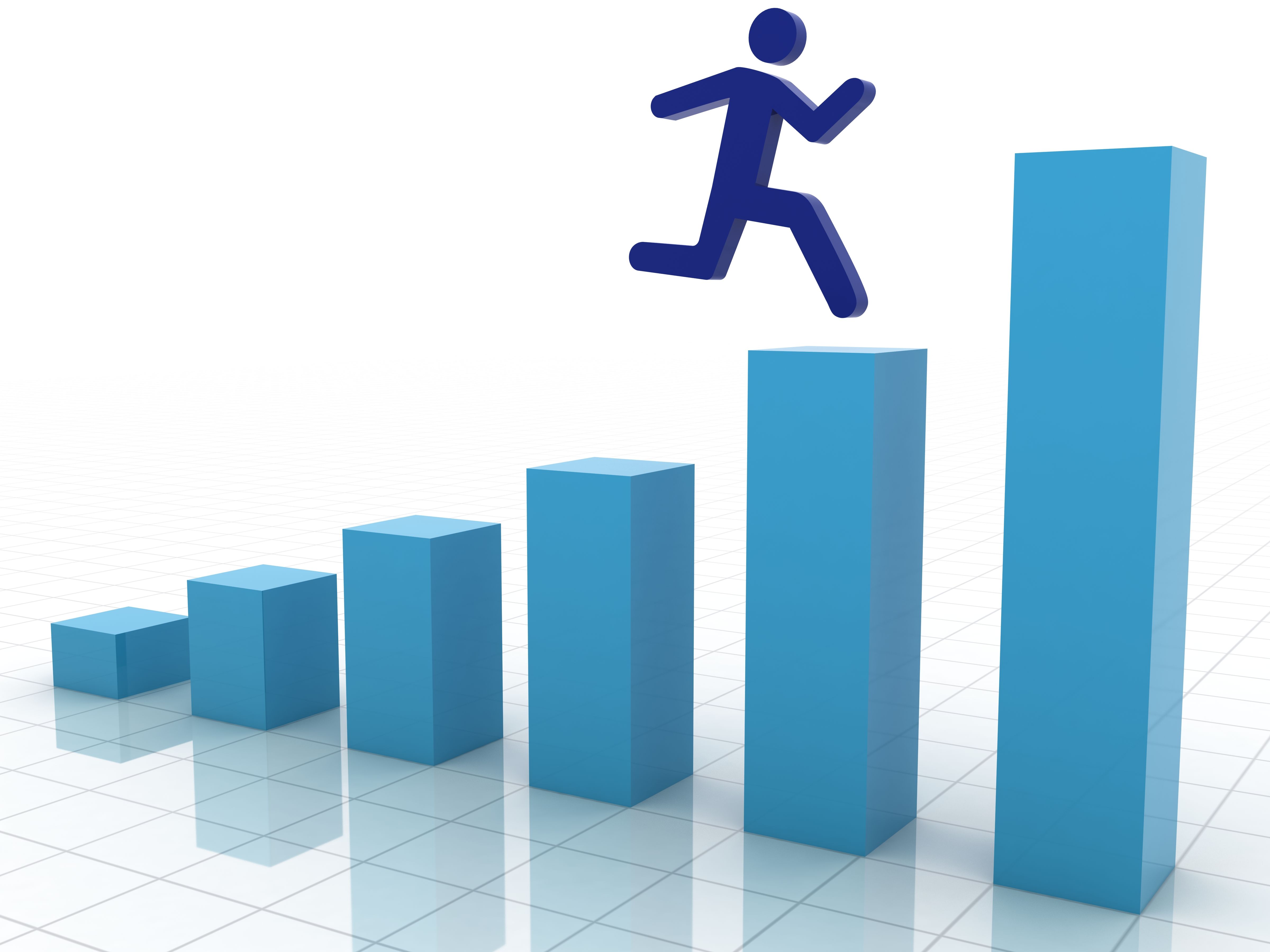 Growth chart graph career success