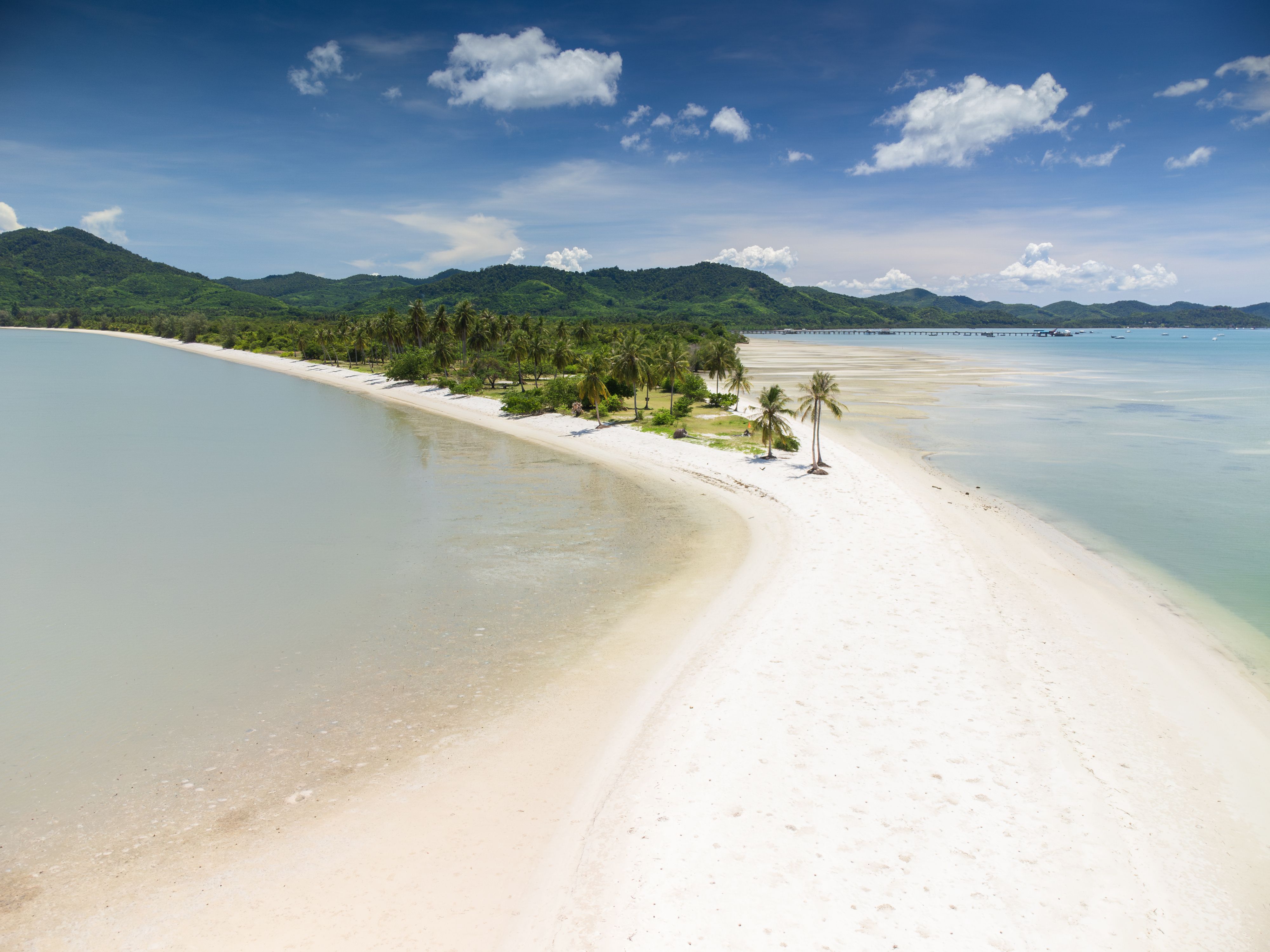 Aerial view of Koh Yao Yai, an island in the Andaman Sea Thailand