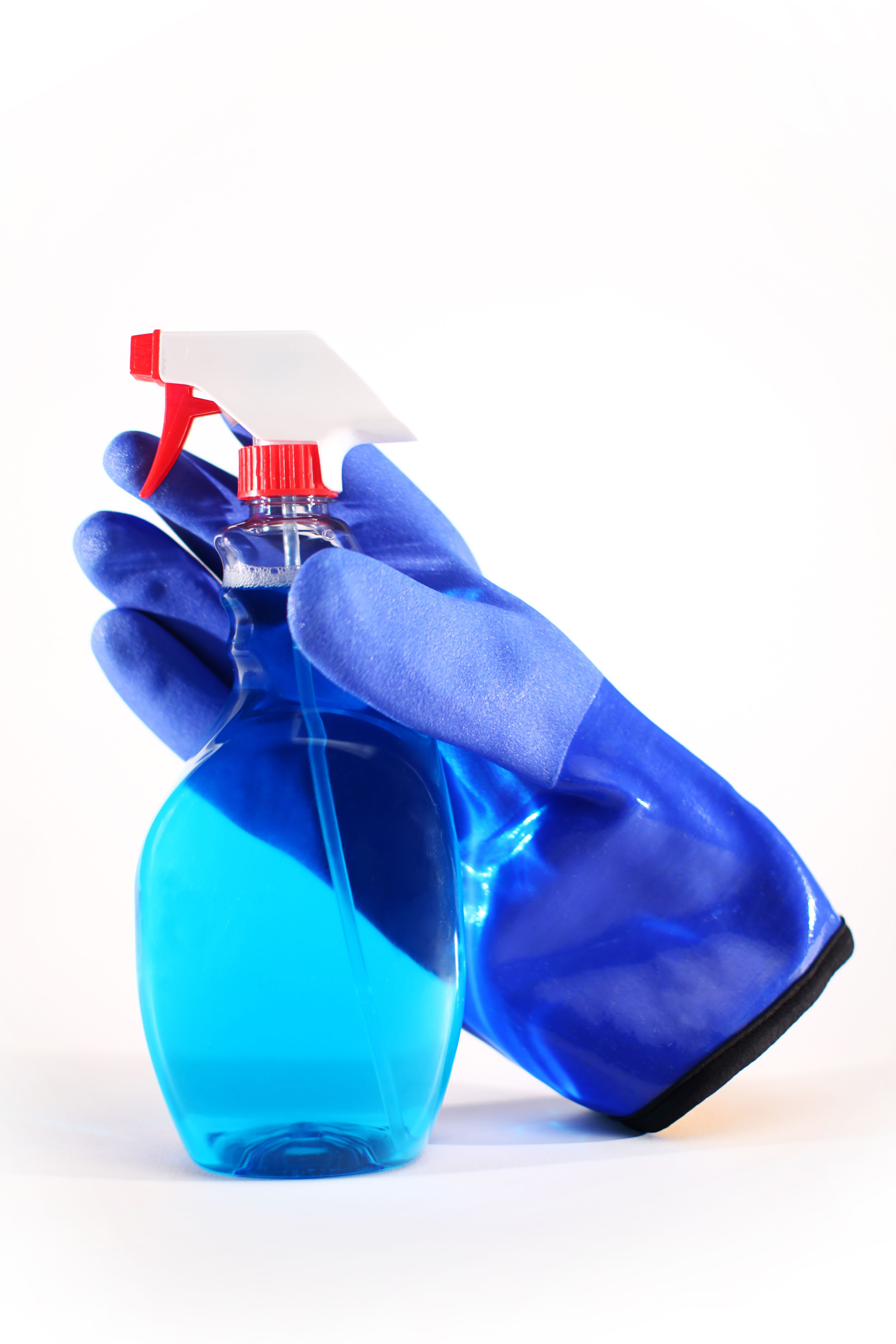 Window Cleaner with Blue Glove Window Cleaner with Blue Glove