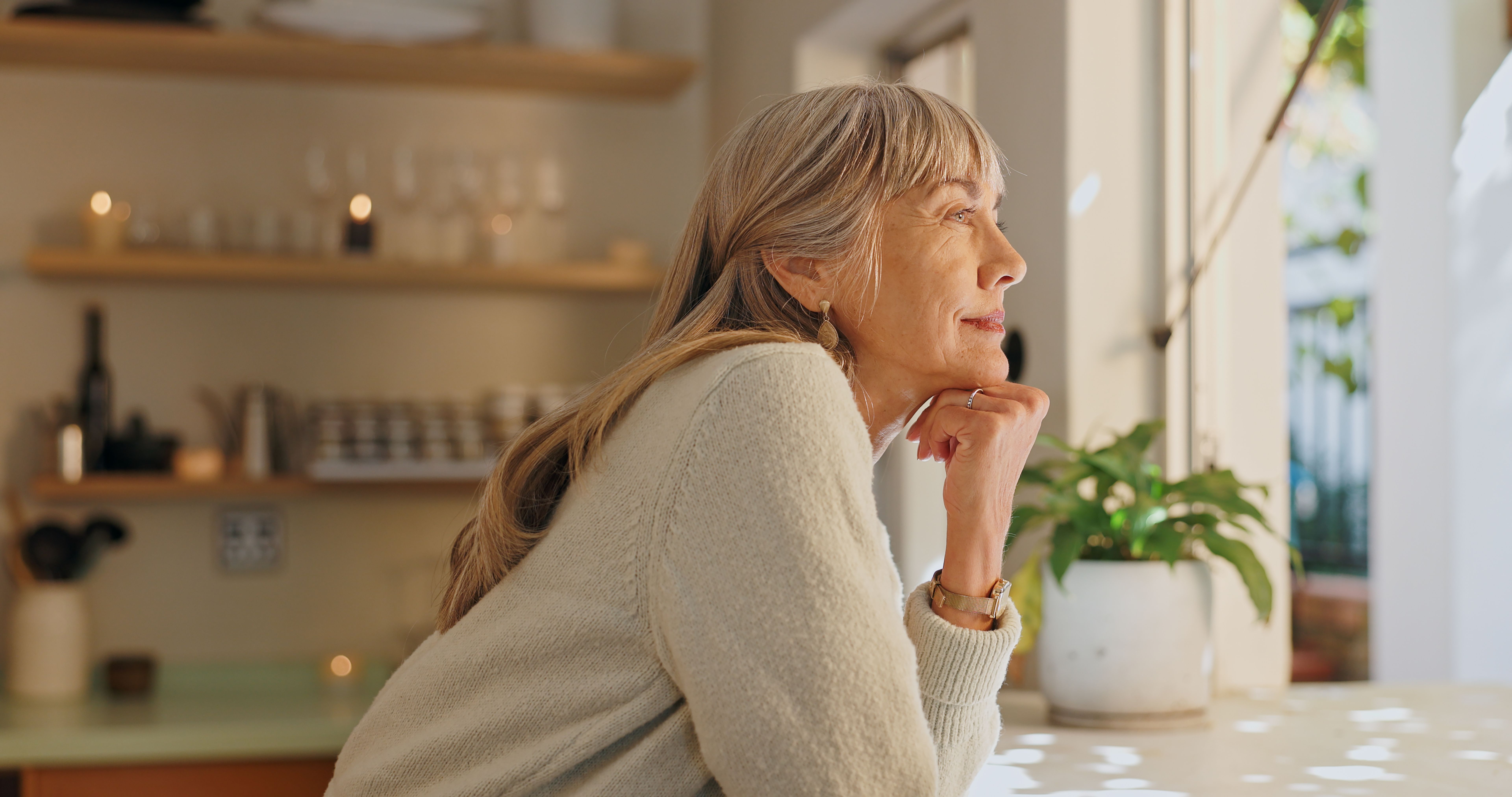 elderly smiling