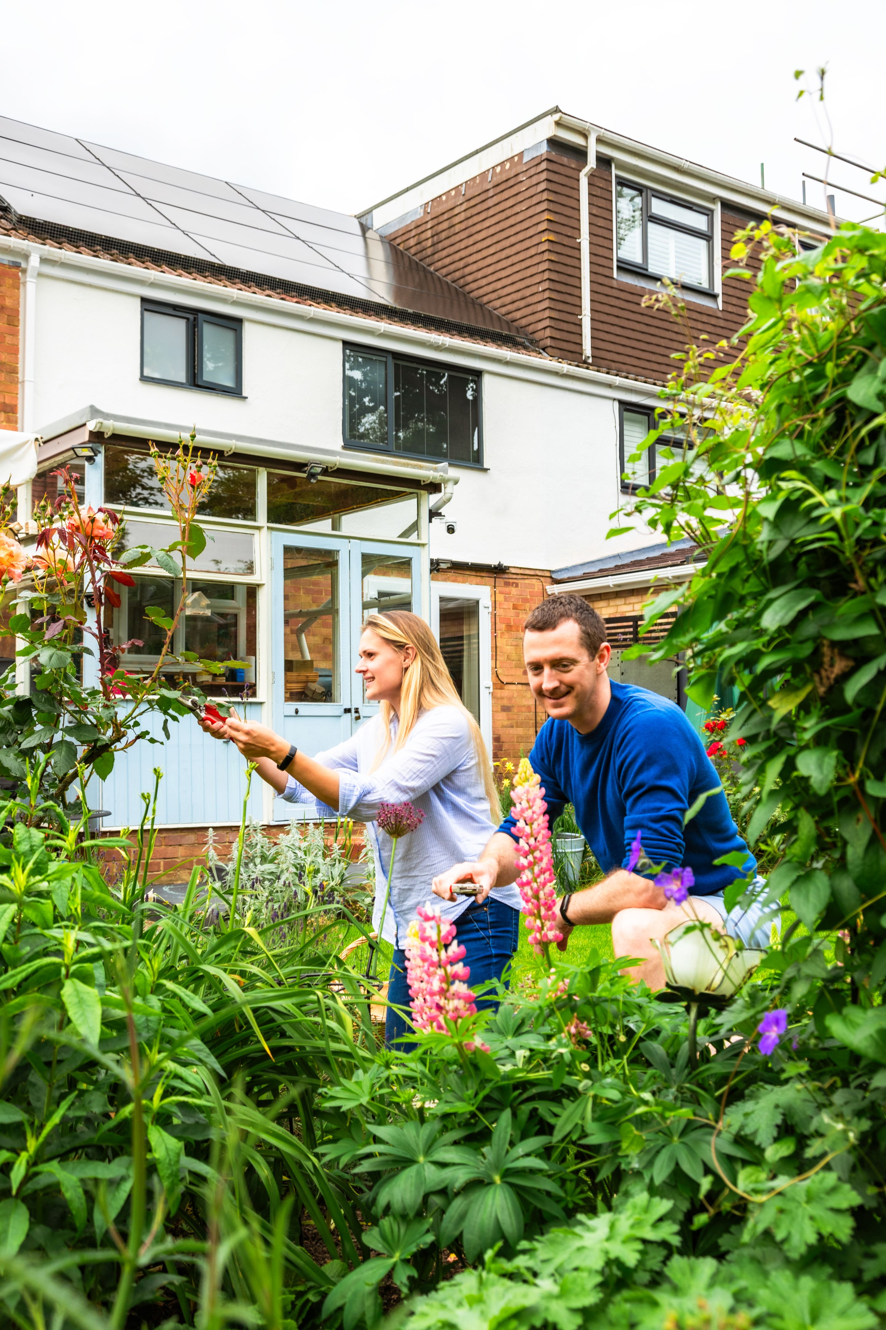 happy homeowner solar