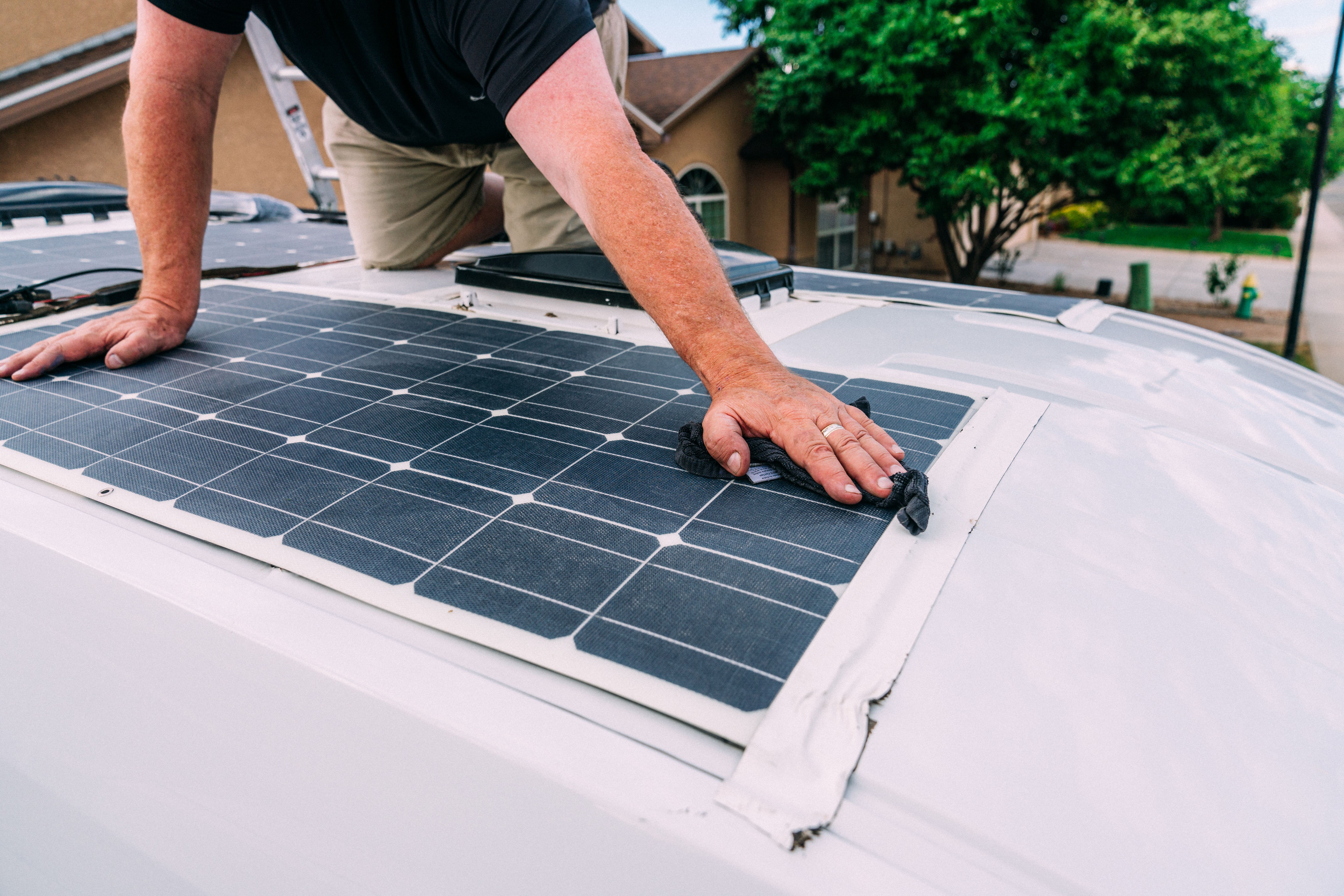 solar panel angle adjustment