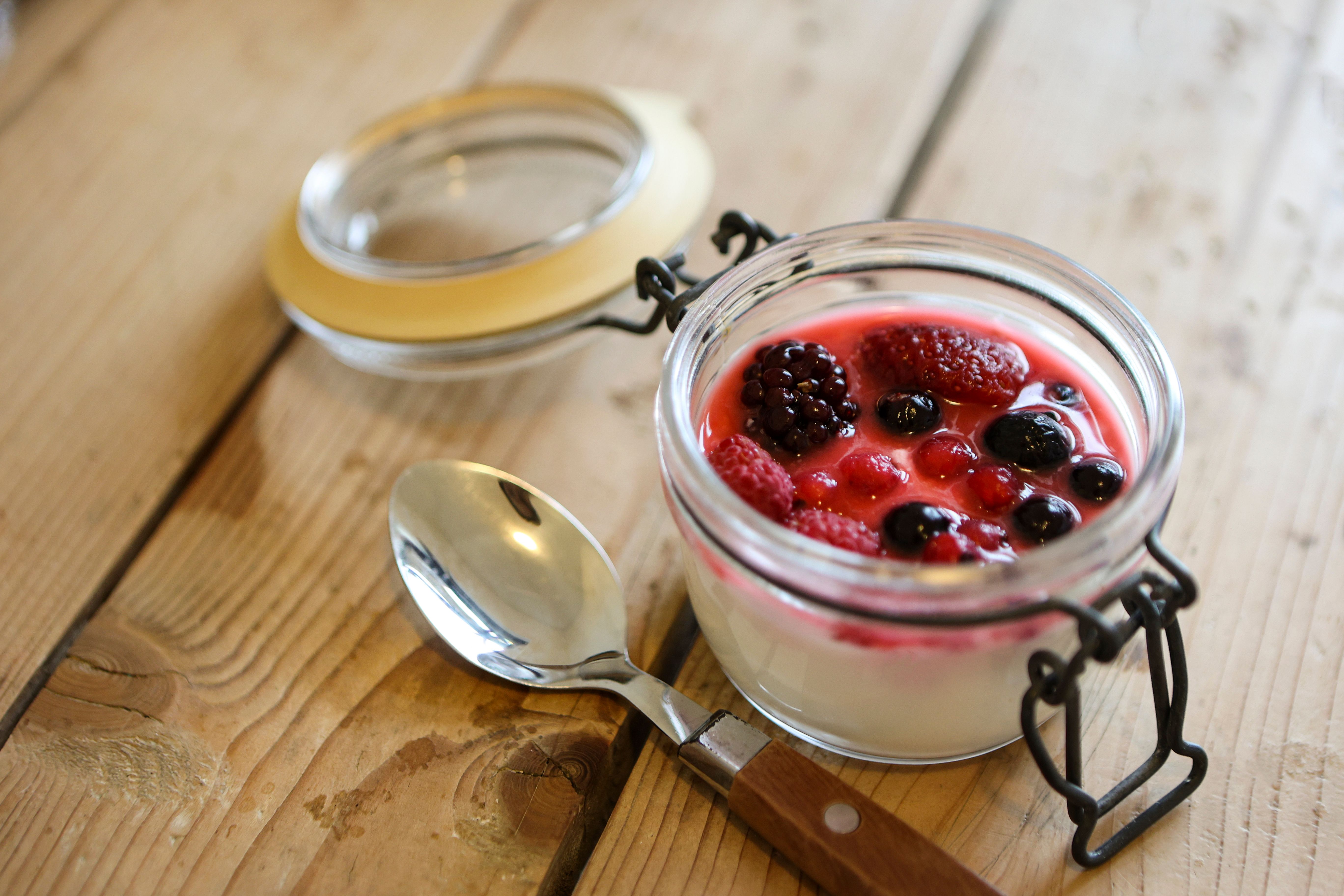 glass pudding jar