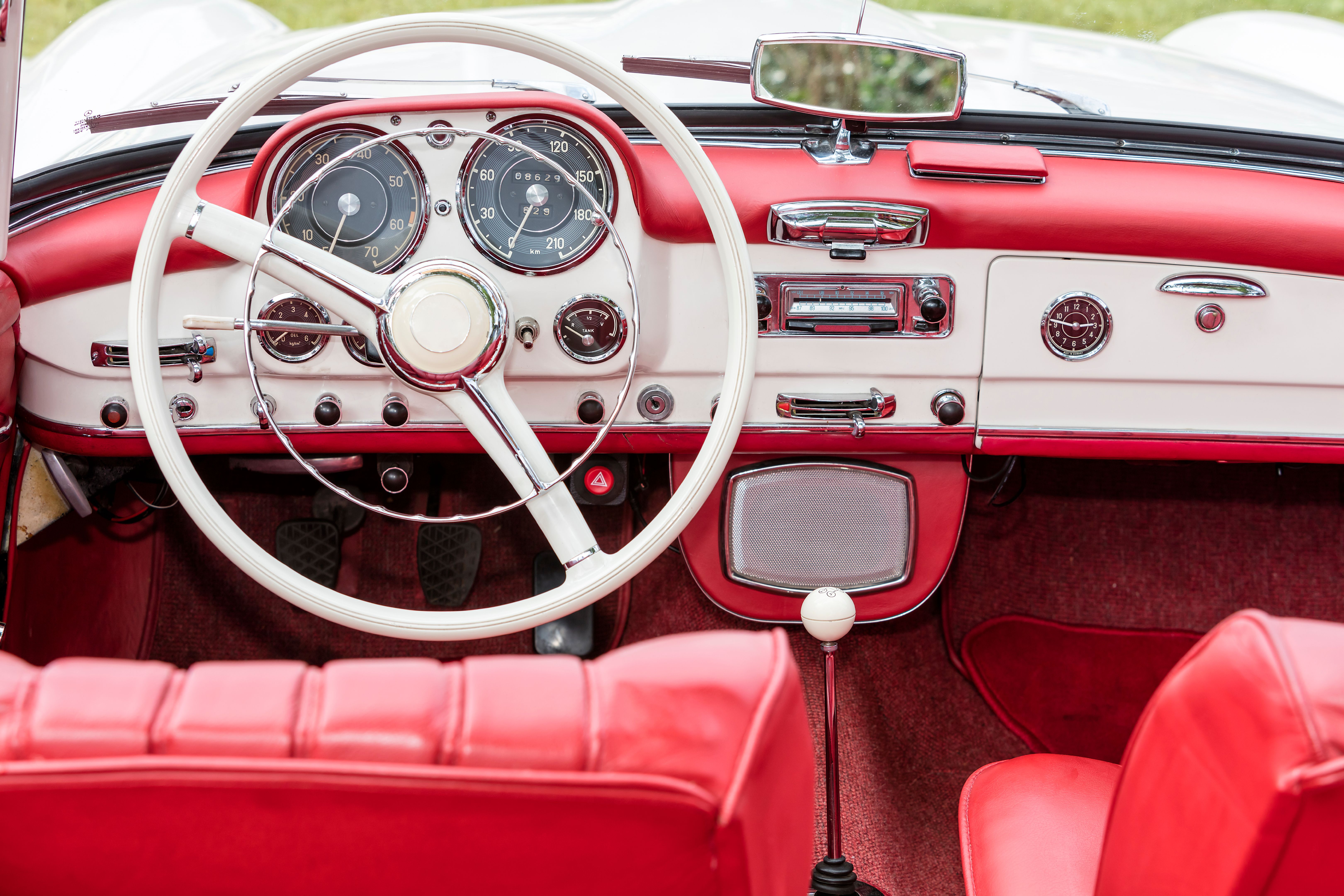 vintage car interior