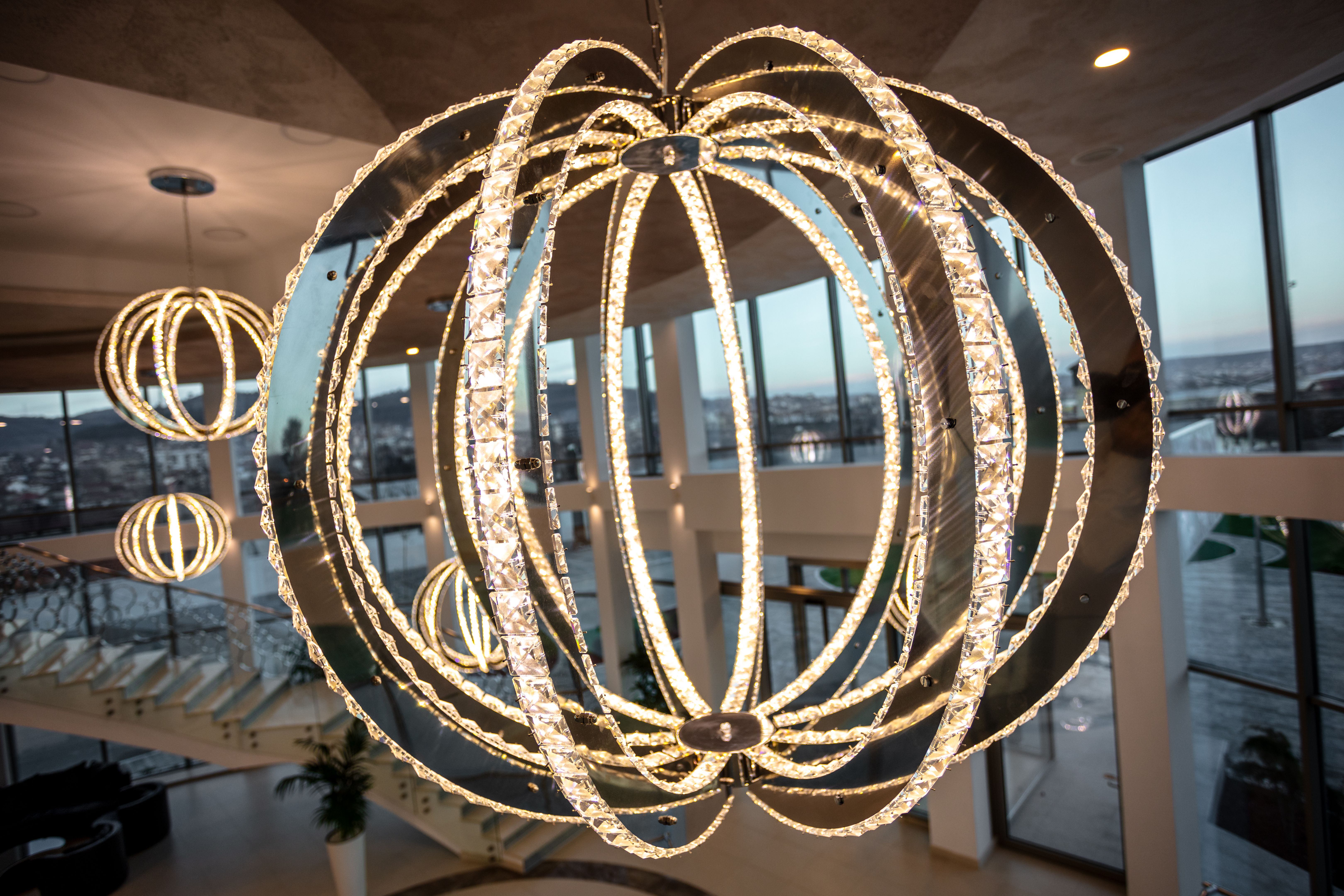 modern crystal chandelier